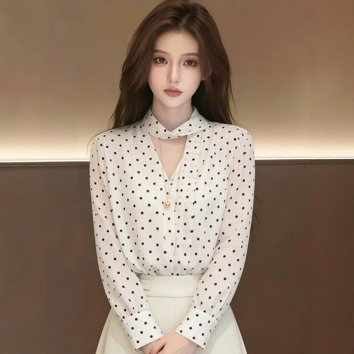 긴팔 셔츠 여자 2026 새로운 여름 맨위 셔츠 상세 이미지 2