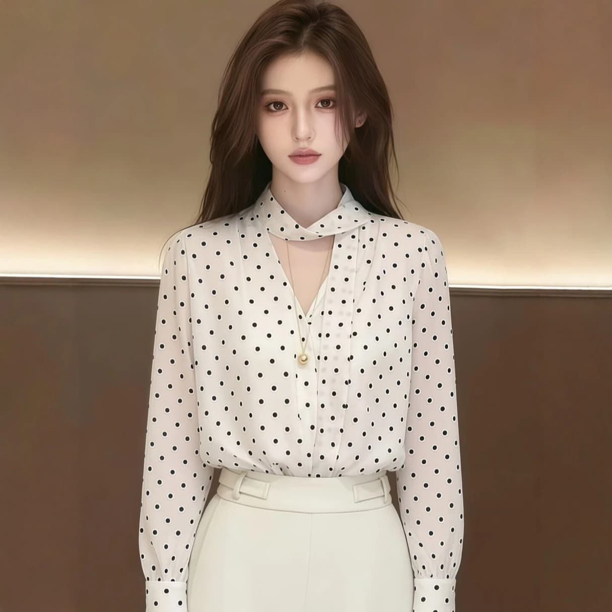 긴팔 셔츠 여자 2026 새로운 여름 맨위 셔츠 상세 이미지 3