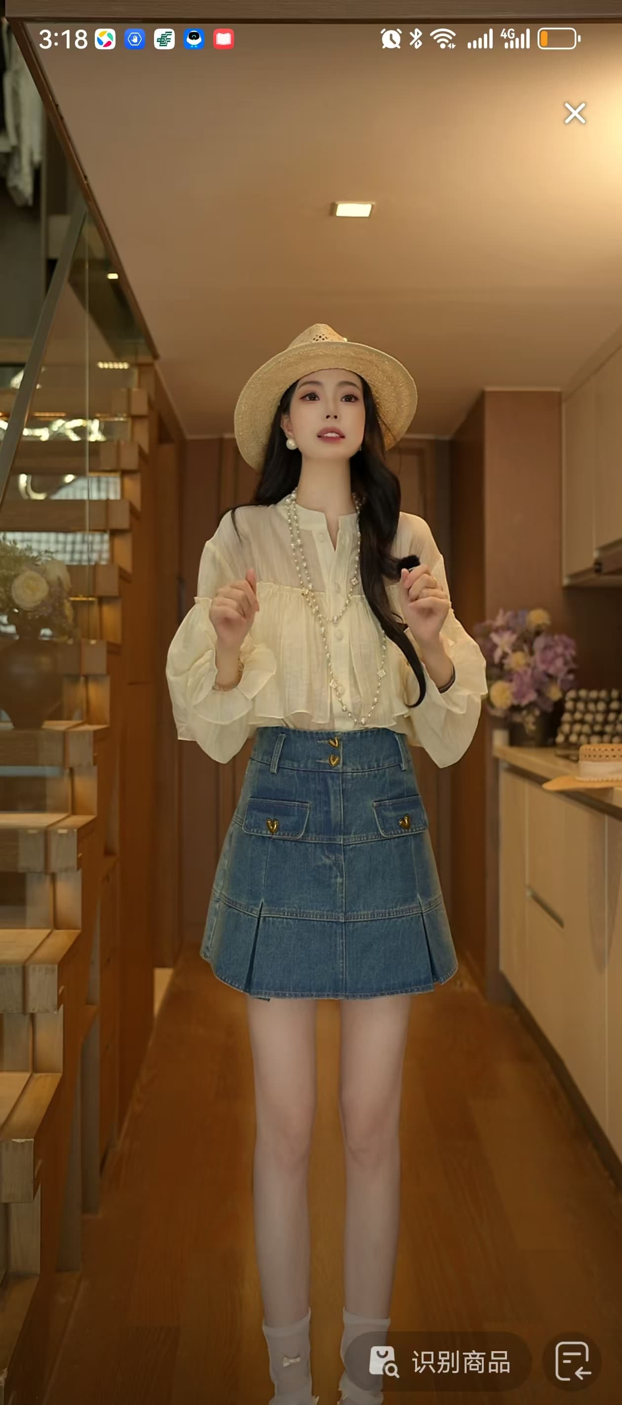 프랑스식 레트로 여성 셔츠 Chic 맨위 이미지 3