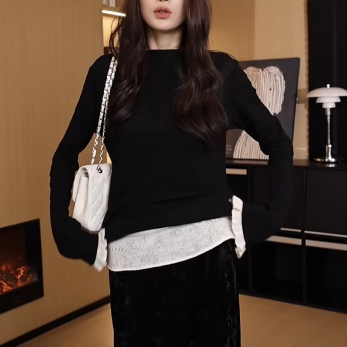 외국 가스 프랑스식 다용도 니트 스웨터 상세 이미지 2