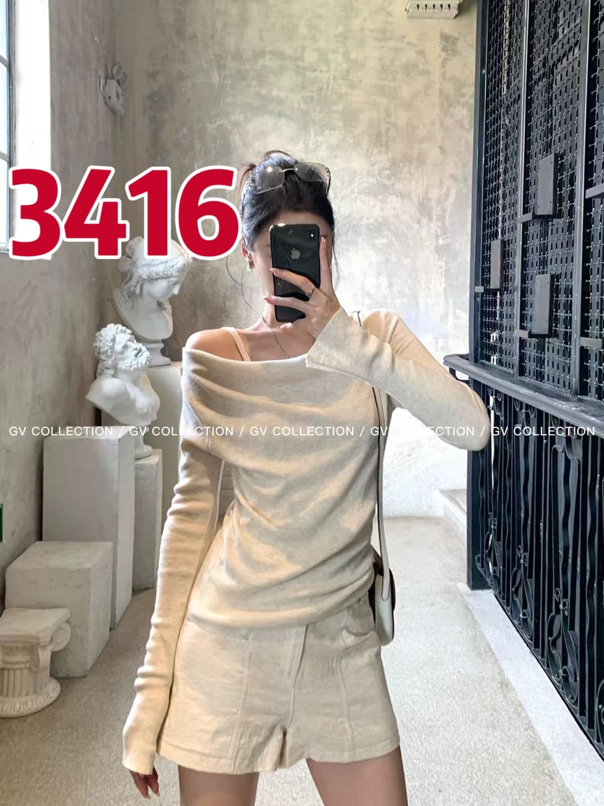 페이크 레이어드 슬립 말뚝 더미 털 니트 스웨터 맨위 2026 가을 새로운 품격 상세 이미지 1