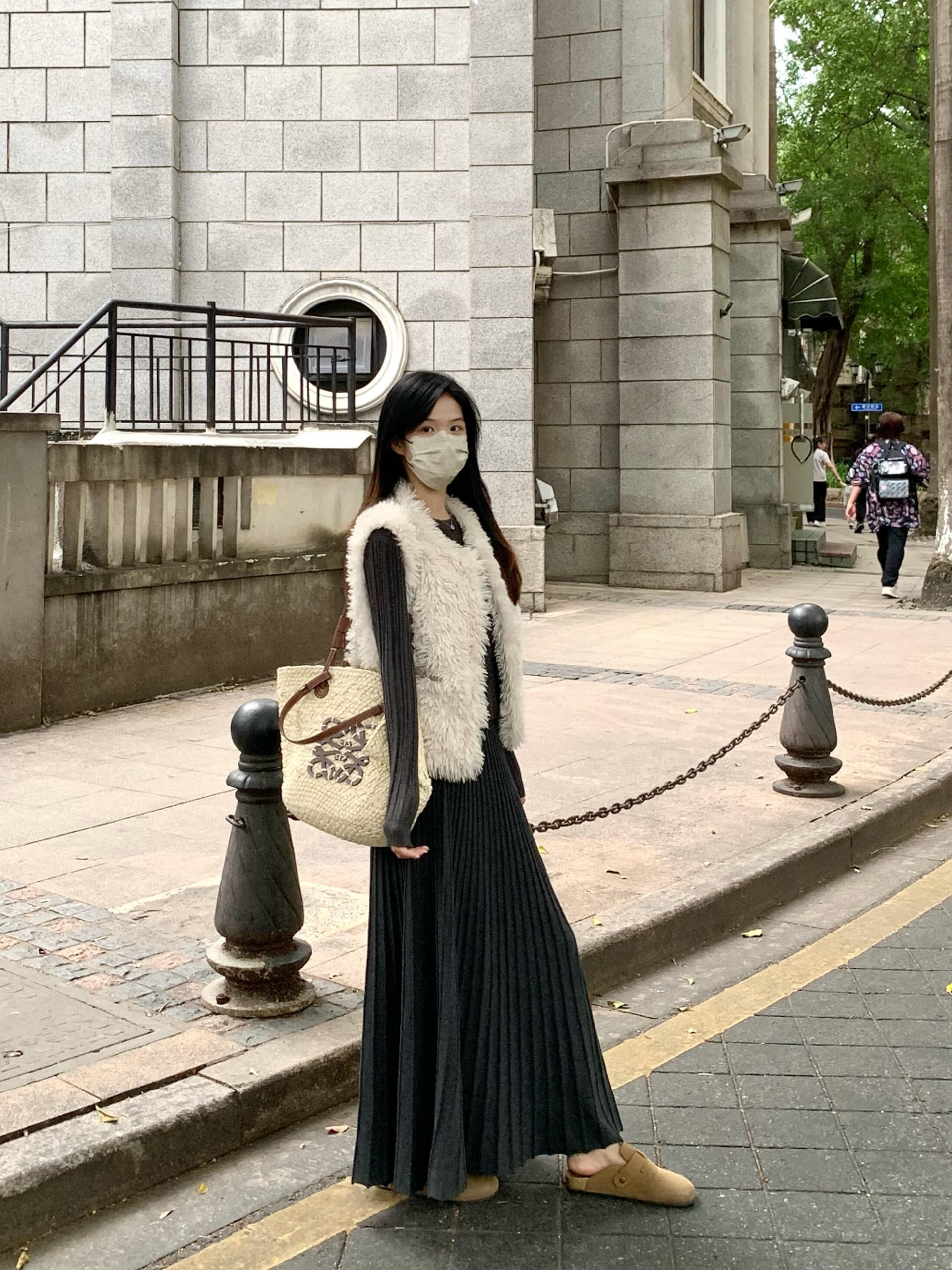 품격 달콤함 디자인 센스 구덩이 기사 화이트 우산 치마 2026 가을 새로운 도루 센스 슬림해 보이는 하이웨이스트 반신 스커트 롱 스커트 상세 이미지 7