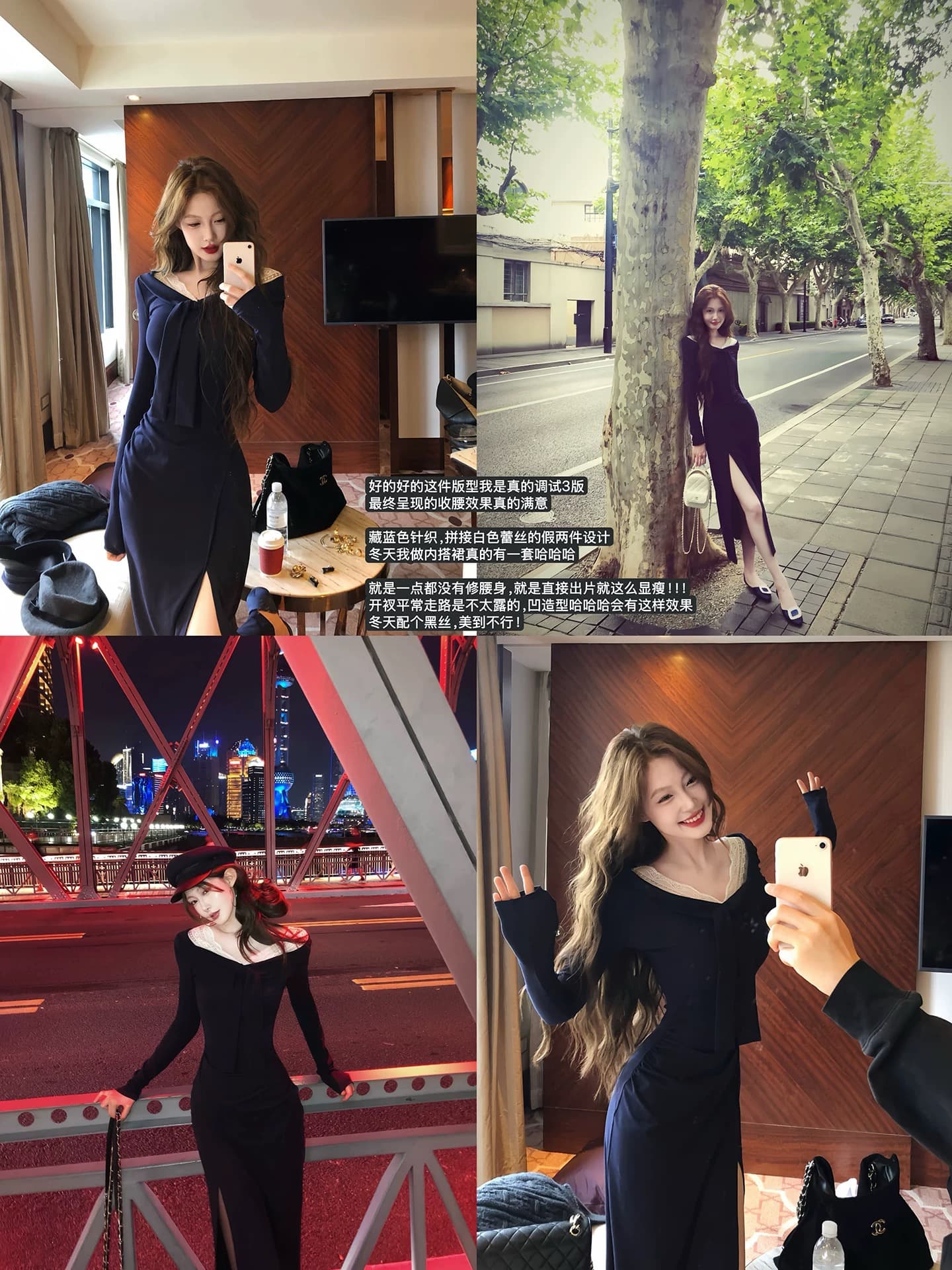 먹는다. 녹색 접시 애니 마음 3 번째 신제품 프랑스식 레이스 조각 레이스업 V넥 드레스 상세 이미지 3