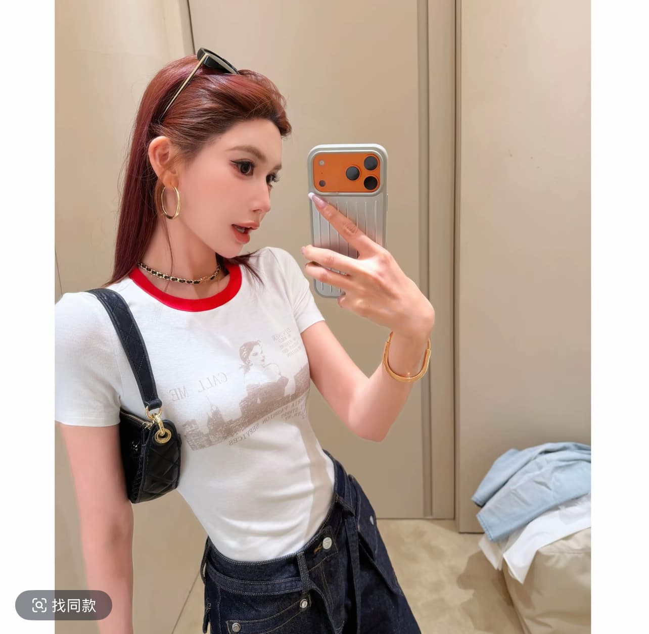 부드럽게 6 월 지점 자르다 당겨서 jennie 같은 단락 트렌디 럭셔리 jennie 음악 축제 프린트 티셔츠 lwj26b2t1581 상세 이미지 6