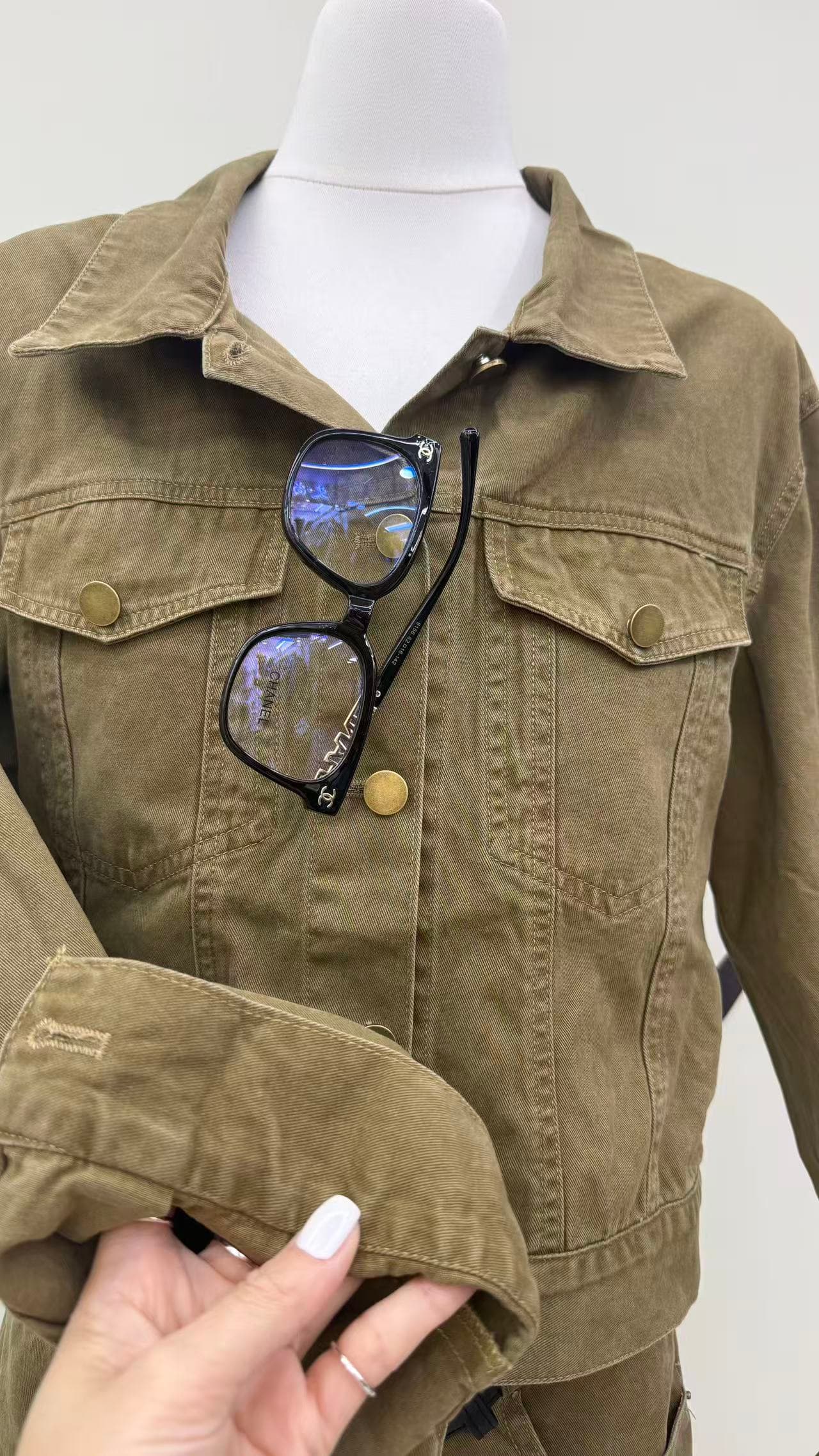 jeans suit 느슨함 타닌 절대적으로 훌륭함 비율 워싱 면 부드러운 반면 이 뼈 느슨함 자기 접촉 데님 세트 상세 이미지 2