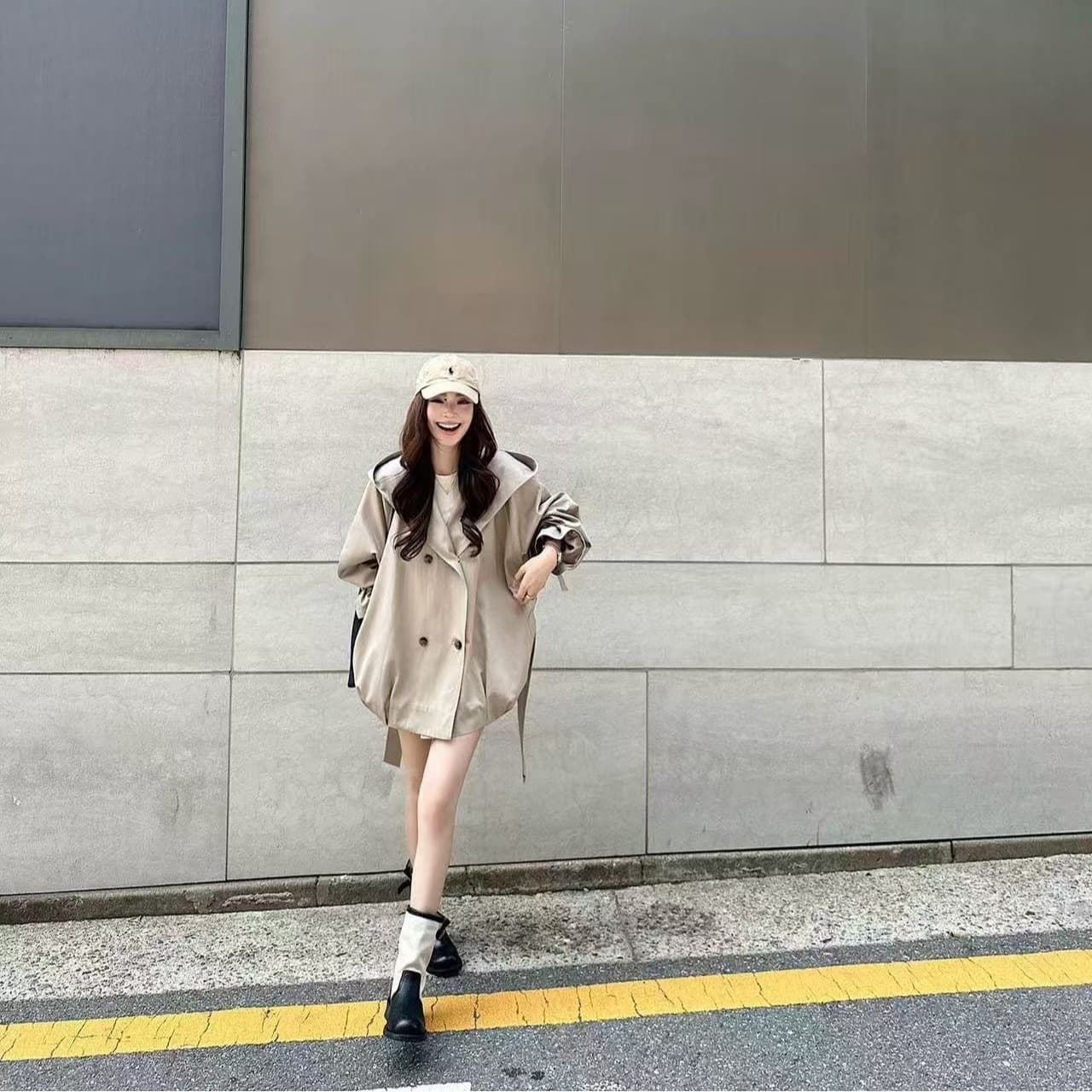 바 플러그 일몰 낮음 포화 상태 얕은 카키 다용도 후드 바람막이 와 성별 세련된 됐어. ~에서와 같이 유럽 블록 이미지 5