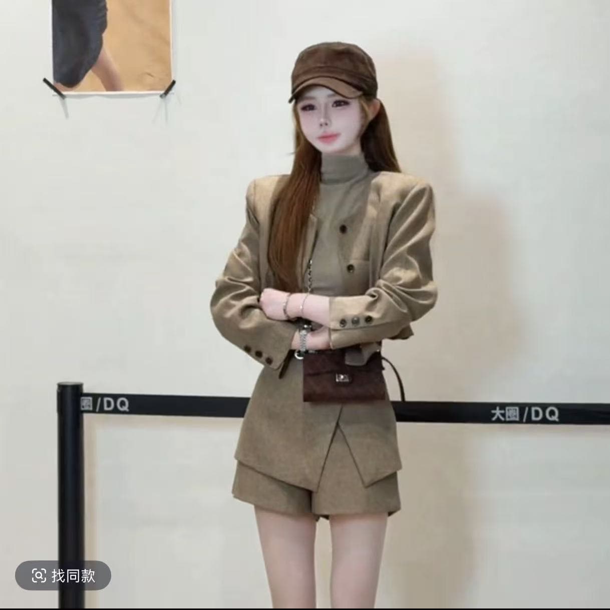 필라델피아 오래된 일지 품격 재킷 치마바지 세트 이미지 2