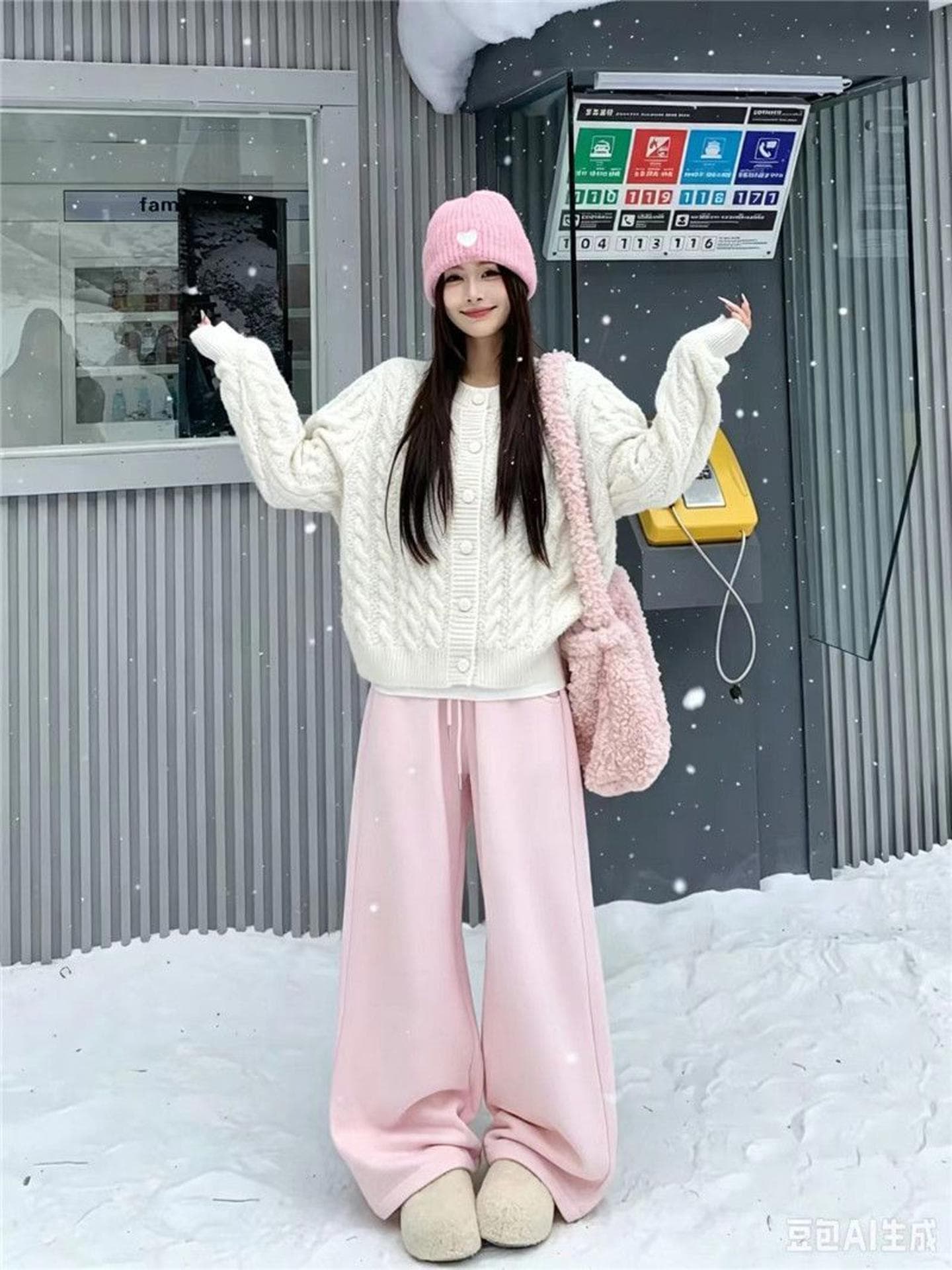 수 있습니다. 소금 수 있습니다. 달콤한 우유 씽 하는 소리 니트 라운드 넥 오픈 가디건 루즈핏 긴팔 봄 가을 겨울 꽈배기 보온 표지 고기 재킷 이미지 3