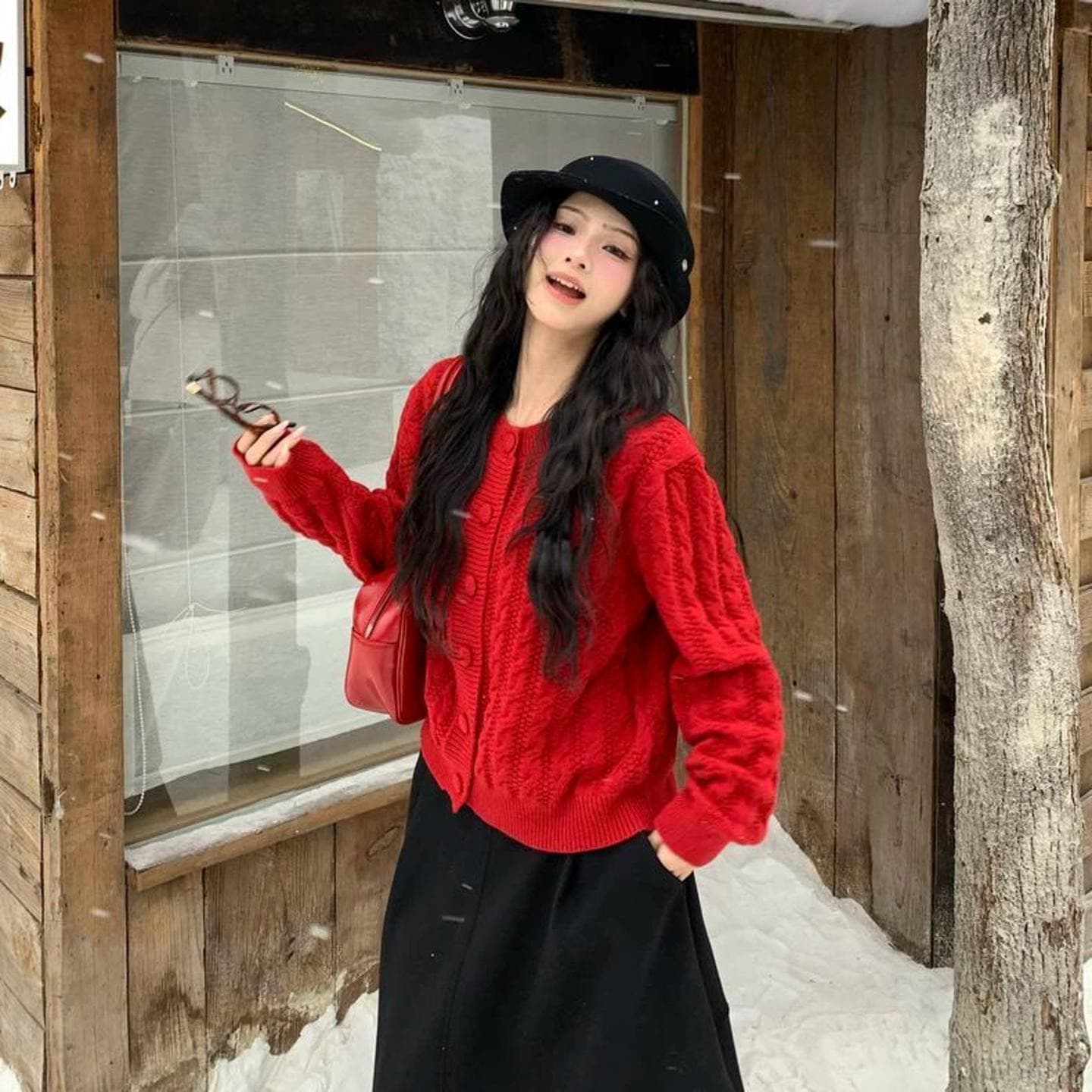 수 있습니다. 소금 수 있습니다. 달콤한 우유 씽 하는 소리 니트 라운드 넥 오픈 가디건 루즈핏 긴팔 봄 가을 겨울 꽈배기 보온 표지 고기 재킷 이미지 5
