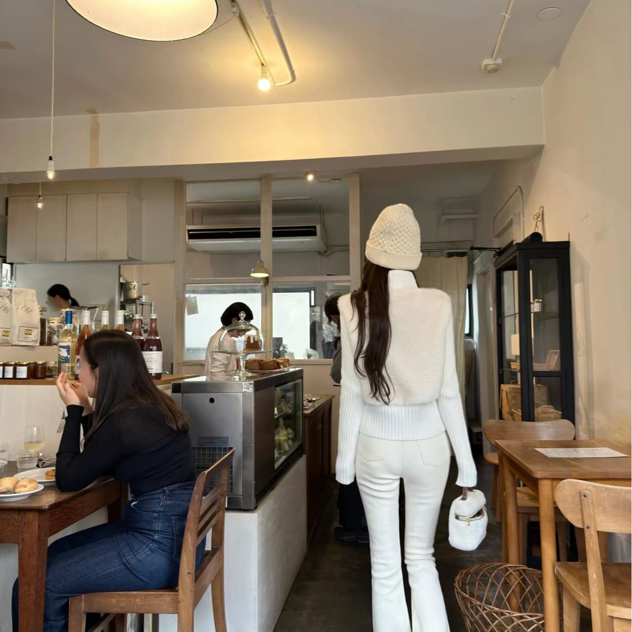 따뜻한 벨벳 모조 모피 패치워크 지퍼 니트 몸매 가꾸기 다용도 재킷 상세 이미지 5