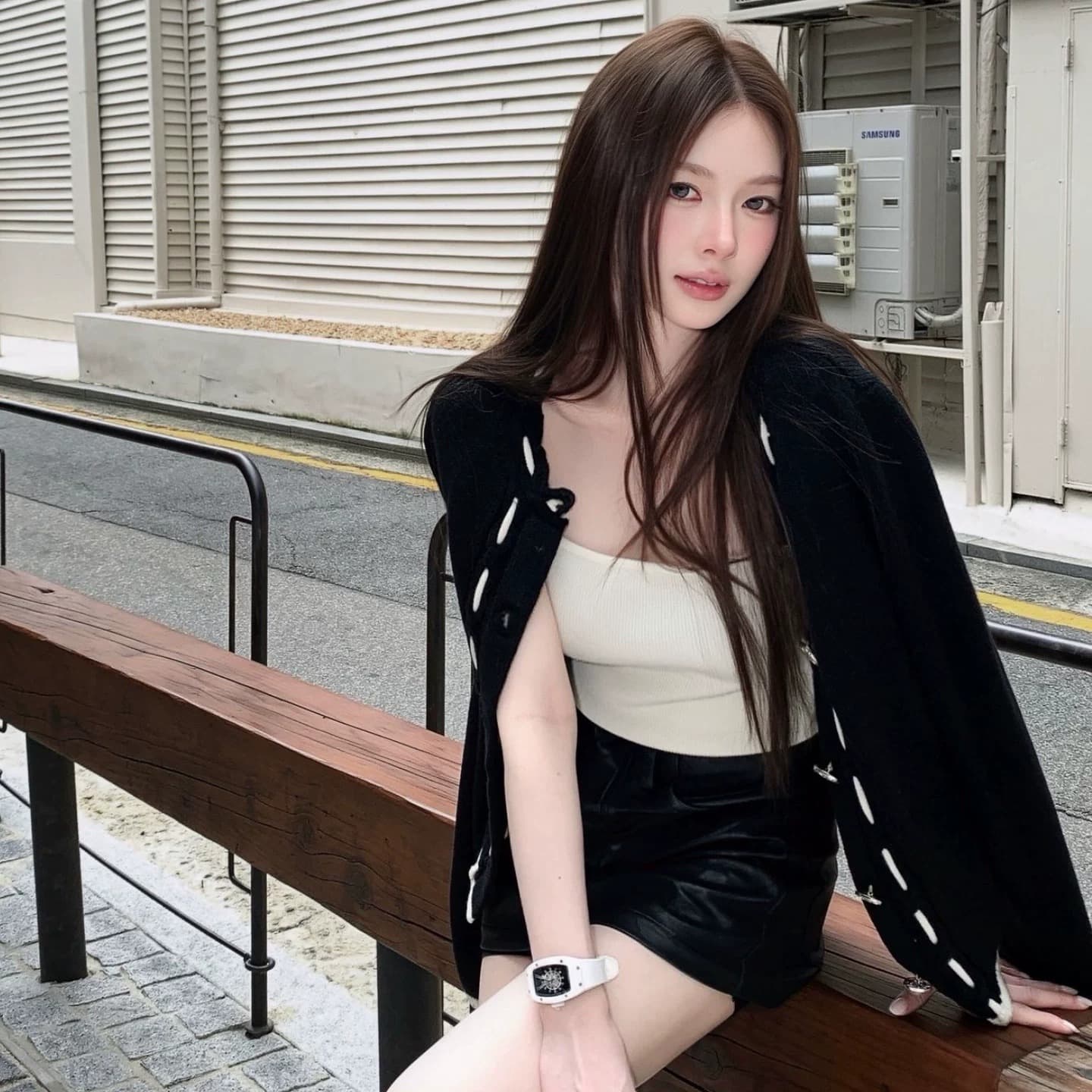 한국 스타일 작은 샤넬 스타일 배색 니트 스웨터 오픈 가디건 여성 가을 겨울 몸매 가꾸기 광장 칼라 부드러운 바람 쇼트 스타일 스웨터 코트 맨위 이미지 4