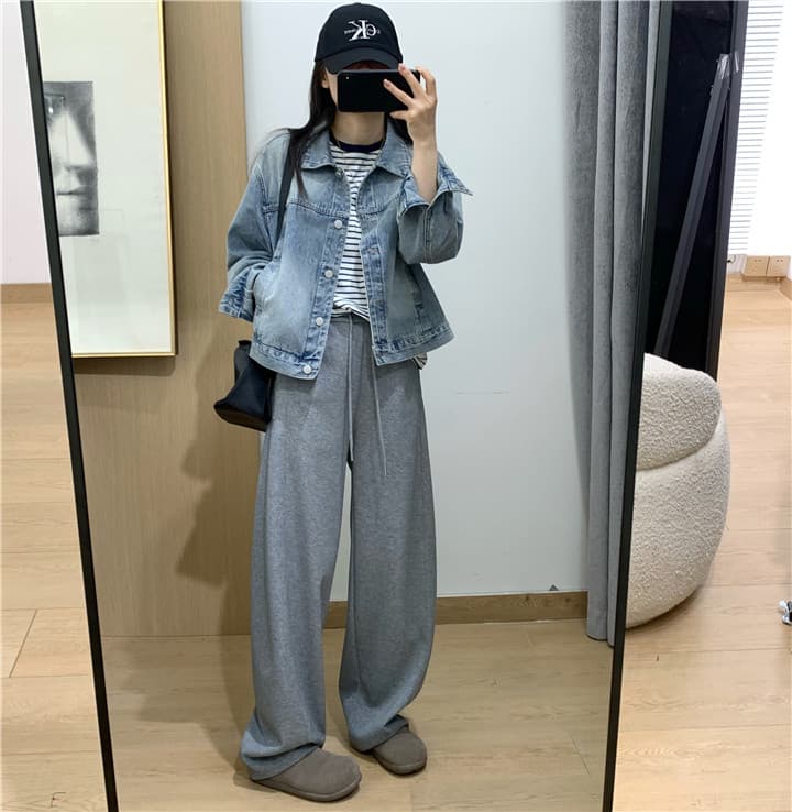 봄 캐주얼 바람 마 오래된 타닌 재킷 자수 작은 말 쇼트 스타일 데님 재킷 다용도 맨위 상세 이미지 14