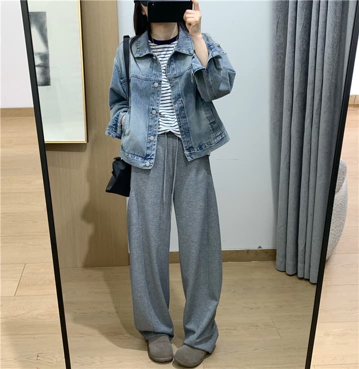 봄 캐주얼 바람 마 오래된 타닌 재킷 자수 작은 말 쇼트 스타일 데님 재킷 다용도 맨위 상세 이미지 16