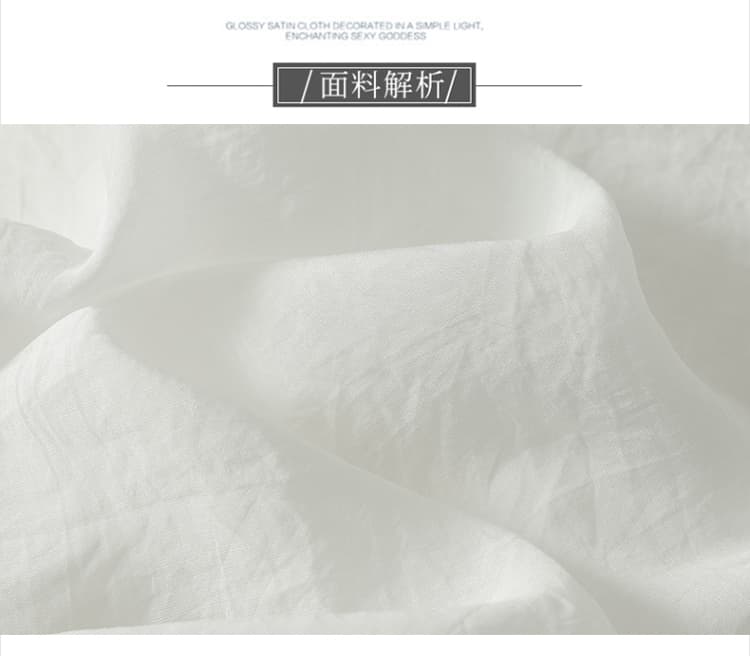 시뮬레이션 실크 드레스 민소매 2026 여름 새로운 화이트 치마 롱 코트 해변가 루즈핏 조끼 스커트 불규칙 상세 이미지 2