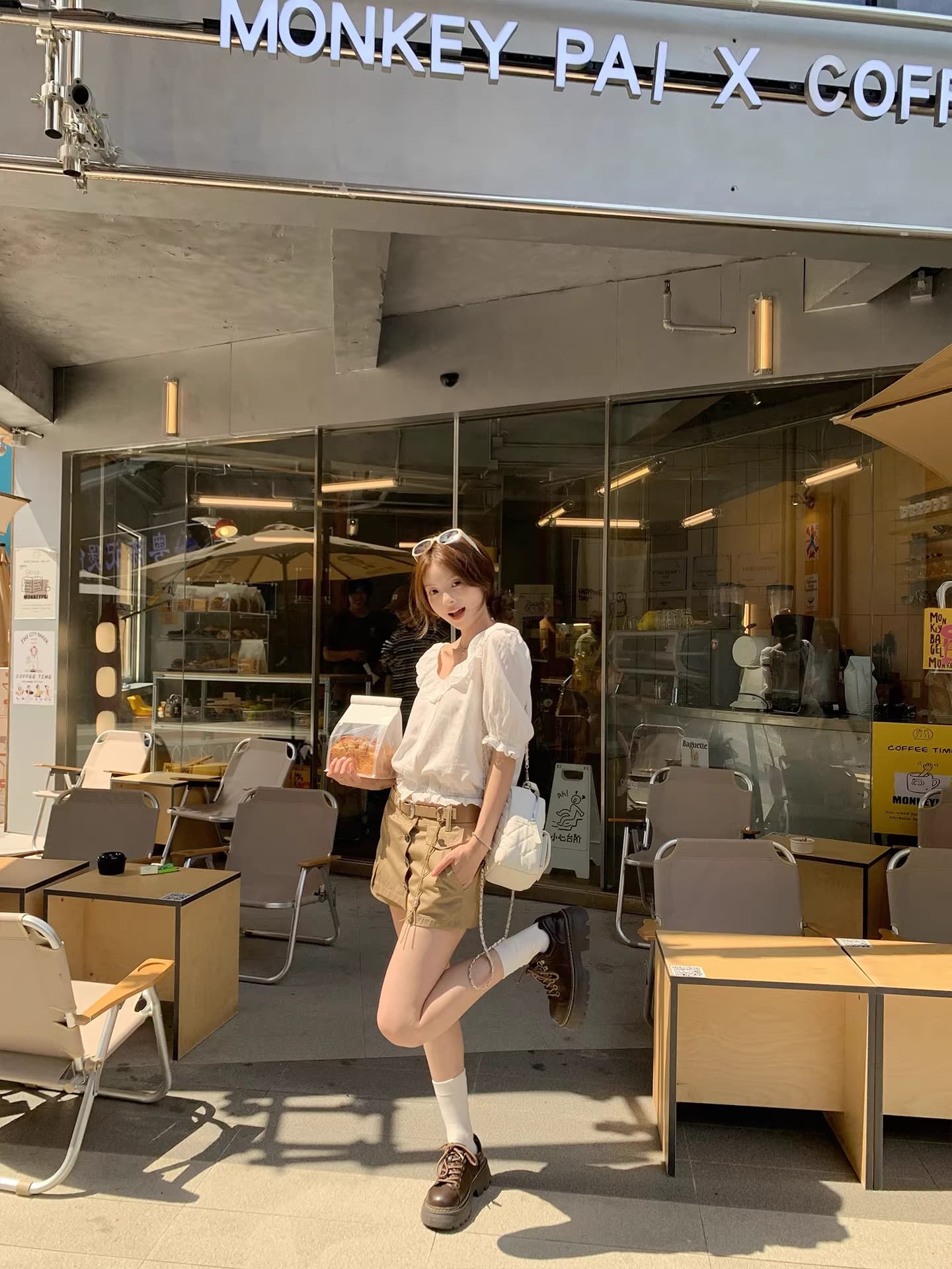 프랑스식 낭만주의 자카드 오프숄더 둘 착용 반팔 여성 셔츠 여름 새로운 품격 레이스 몸매 가꾸기 맨위 상세 이미지 14