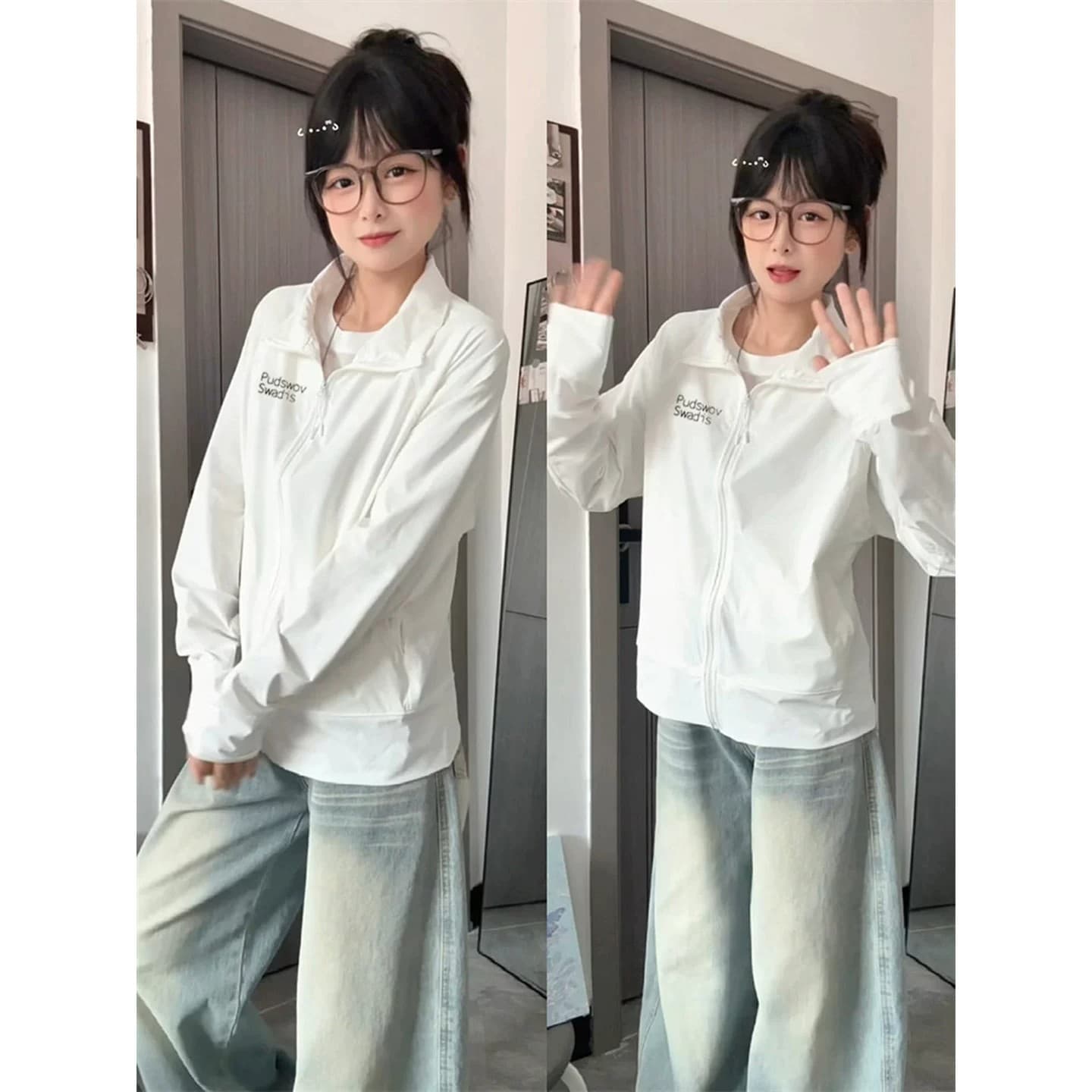 2026 새로운 화이트 자외선 차단 의류 여성 코트 여름 에어컨 셔츠 차가운 센스 자외선 차단 복 작은 키 긴팔 태양 보호 셔츠 상세 이미지 5