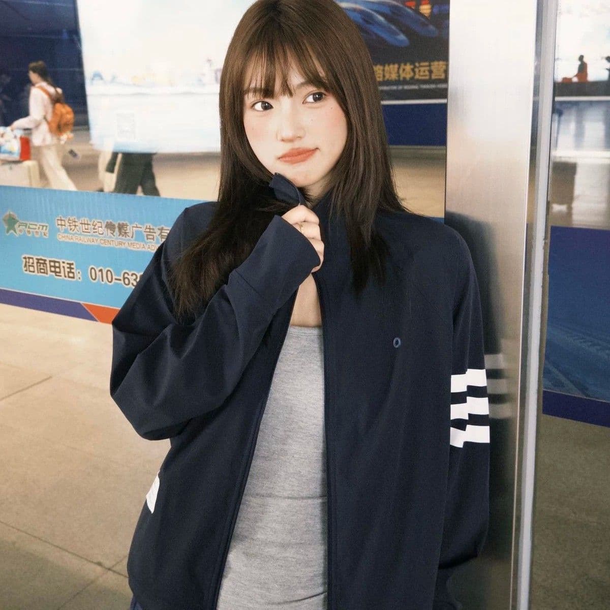 야외 얇은 스타일 아메리칸 스탠드 칼라 3개 바 자외선 차단 의류 여성 여름 국방 자외선 루즈핏 이미지 4