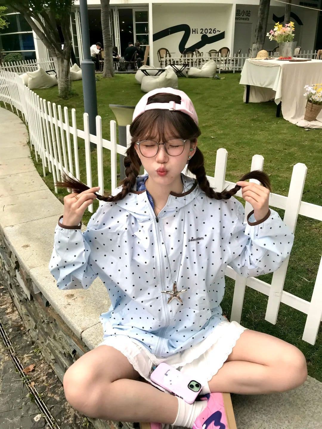 한 부서 캐주얼 전체 인쇄 도트 무늬 자외선 차단 의류 여름 새로운 루즈핏 슬림해 보이는 태양 보호 셔츠 얇고 가벼운 재킷 긴팔 맨위 이미지 2