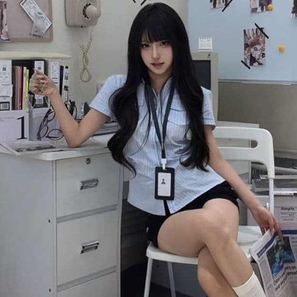 한 부서 연령 감소 긍정적 인 어깨 스트라이프 몸매 가꾸기 polo 여름 달콤함 새로운 반팔 디자인 셔츠 파란색 맨위 얇은 스타일 이미지 2