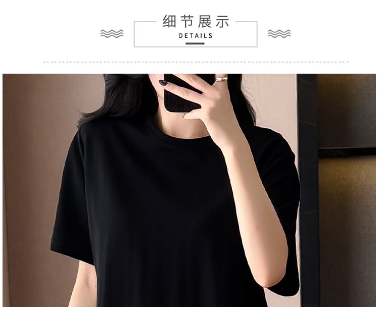한 부서 패션 연령 감소 레이스 조각 드레스 2026 여름 디자인 센스 루즈핏 슬림해 보이는 외국 가스 캐주얼 티셔츠 치마 상세 이미지 22
