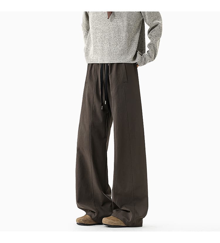 아메리칸 레트로 해체 모통이 칼 캐주얼 바지 남녀 봄 가을 겨울 cleanfit 도루 센스 빅 사이즈 팻 맨 와이드 레그 팬츠 어린이 상세 이미지 10