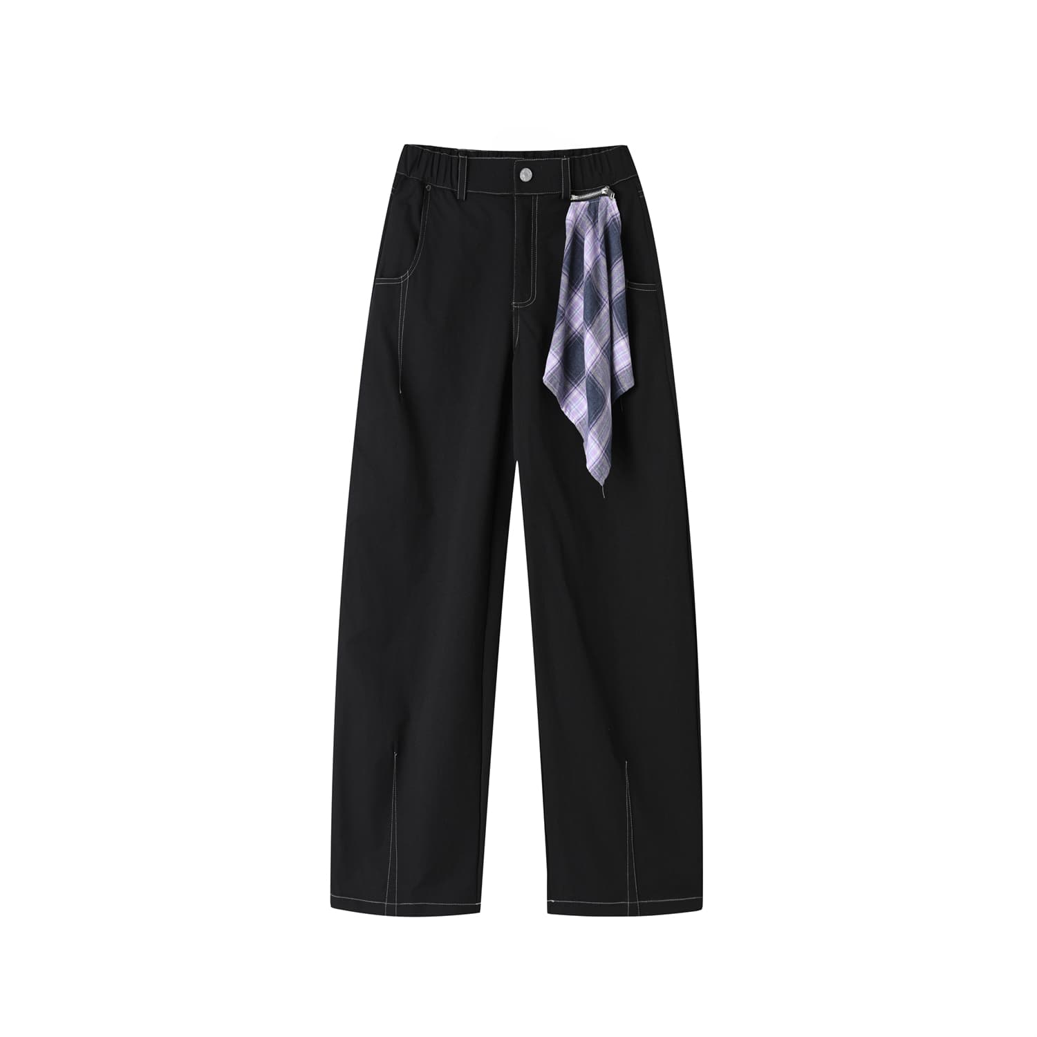 아메리칸 커플 모통이 칼 청바지 남성과 여성 조수 브랜드 해체 디자인 센스 cleanfit 다용도 캐주얼 롱 바지 상세 이미지 14