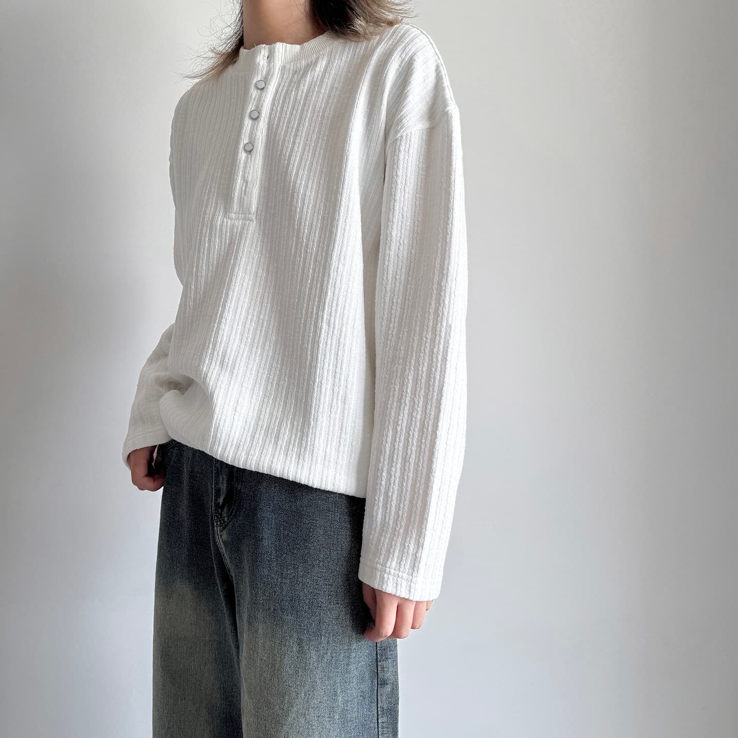 아메리칸 봄 가을 단색 긴팔 티셔츠 남녀 새로운 긍정적 인 어깨 동정 커플 POLO 셔츠 빛 아시아 인 바람 몸매 가꾸기 맨위