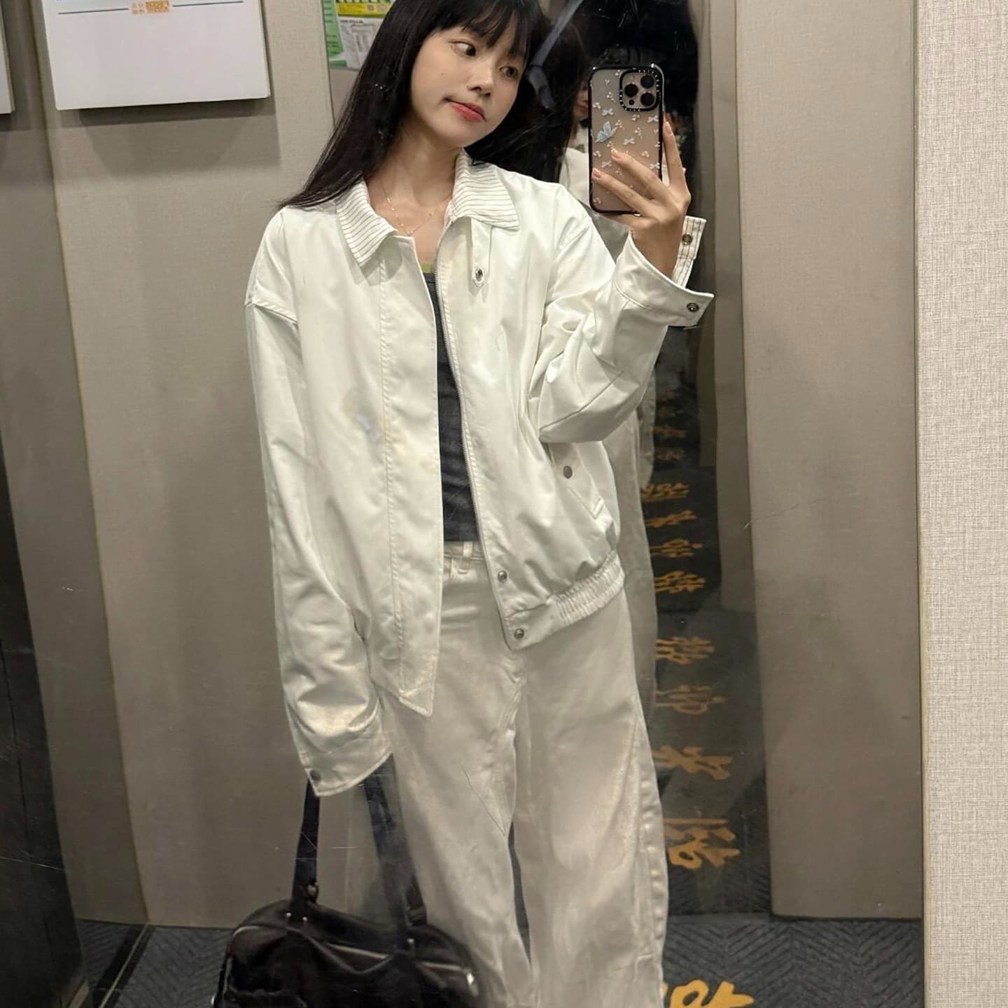 화이트 스트라이프 cleanfit 양면 착용 아메리칸 봄 가을 커플 재킷 재킷 출퇴근 미니멀리즘 다용도 남녀 맨위 이미지 3