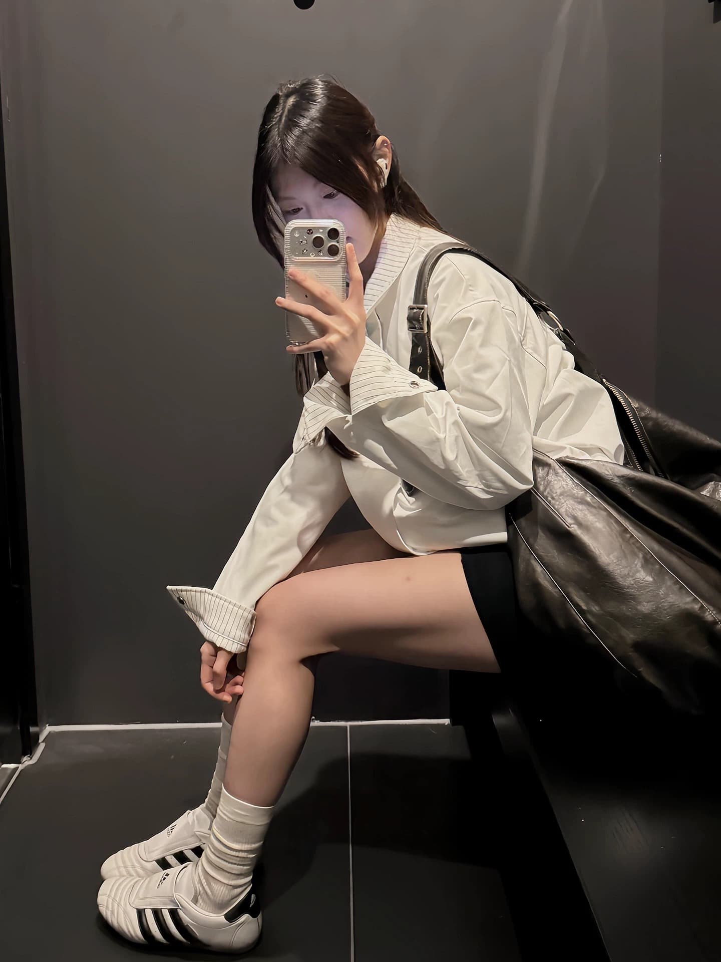 화이트 스트라이프 cleanfit 양면 착용 아메리칸 봄 가을 커플 재킷 재킷 출퇴근 미니멀리즘 다용도 남녀 맨위 상세 이미지 5