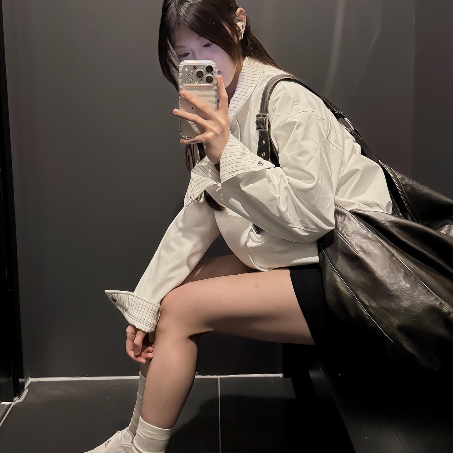 화이트 스트라이프 cleanfit 양면 착용 아메리칸 봄 가을 커플 재킷 재킷 출퇴근 미니멀리즘 다용도 남녀 맨위 상세 이미지 14