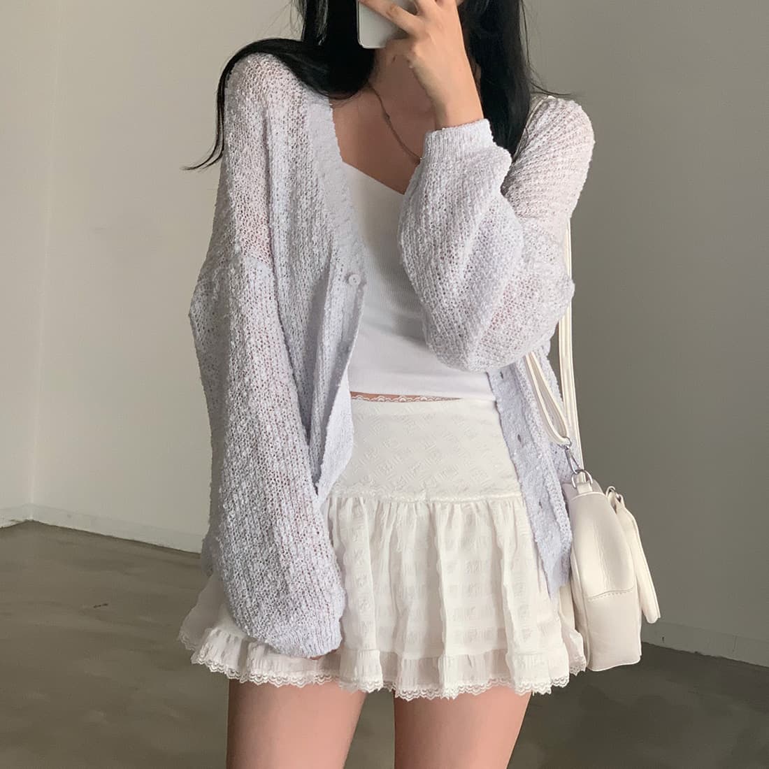 새로운 이른 가을 한국 chic 다용도 느긋한 얇고 가벼운 스웨터 코트 루즈핏 긴팔 니트 오픈 가디건 여성