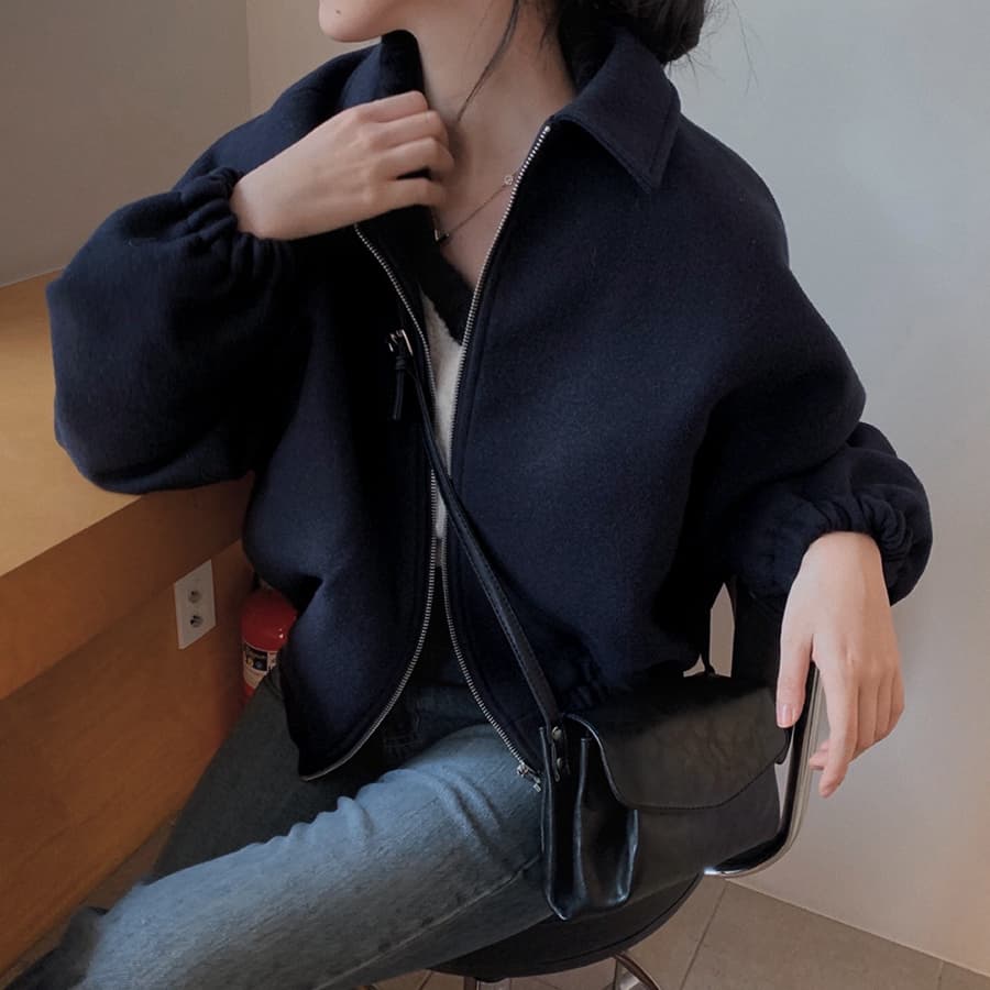있음 선적 한국 chic 배색 폴로 칼라 레트로 꽈배기 쇼트 스타일 스웨터 긴팔 V넥 니트 스웨터 여자 상세 이미지 27