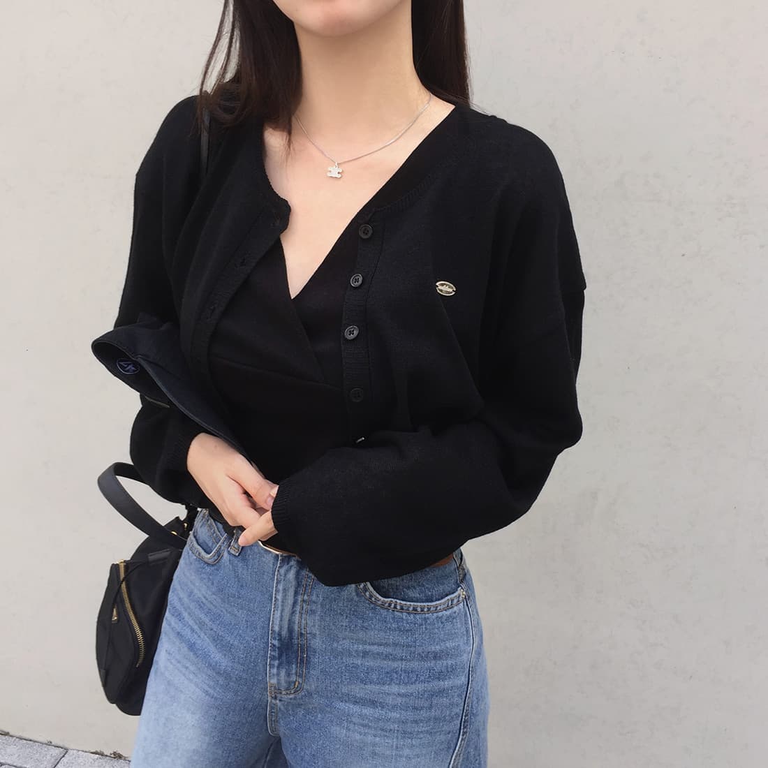 있음 선적 한국 chic 이른 가을 새로운 디자인 센스 느긋한 다용도 얇은 스웨터 코트 니트 오픈 가디건 여성 상세 이미지 20