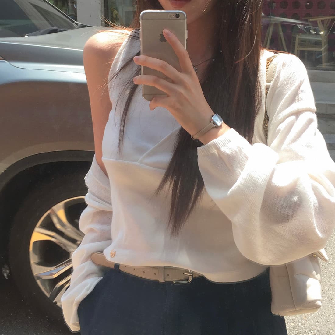 있음 선적 한국 chic 이른 가을 새로운 디자인 센스 느긋한 다용도 얇은 스웨터 코트 니트 오픈 가디건 여성 상세 이미지 32