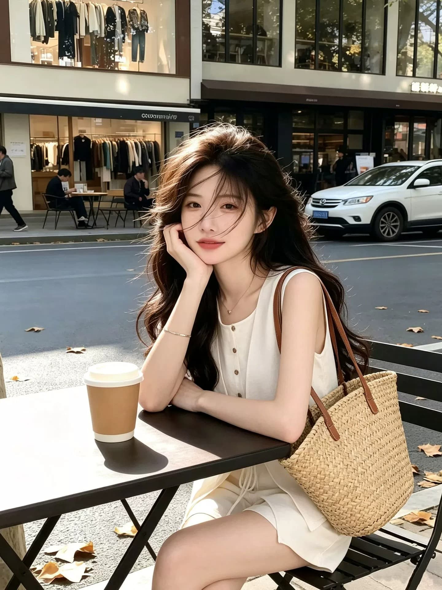 패션 세트 여성 2026 새로운 오래된 돈 바람 여름 페이크 레이어드 베스트 맨위 패션 품격 반바지 투피스 세트 이미지 4