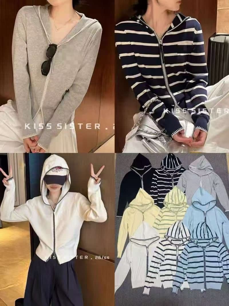 한 부서 학원 스타일 배색 POLO 칼라 니트 스웨터 여성 긴 소매 빅 사이즈 슬림해 보이는 다용도 루즈핏 외국 가스 연령 감소 맨위 상세 이미지 1