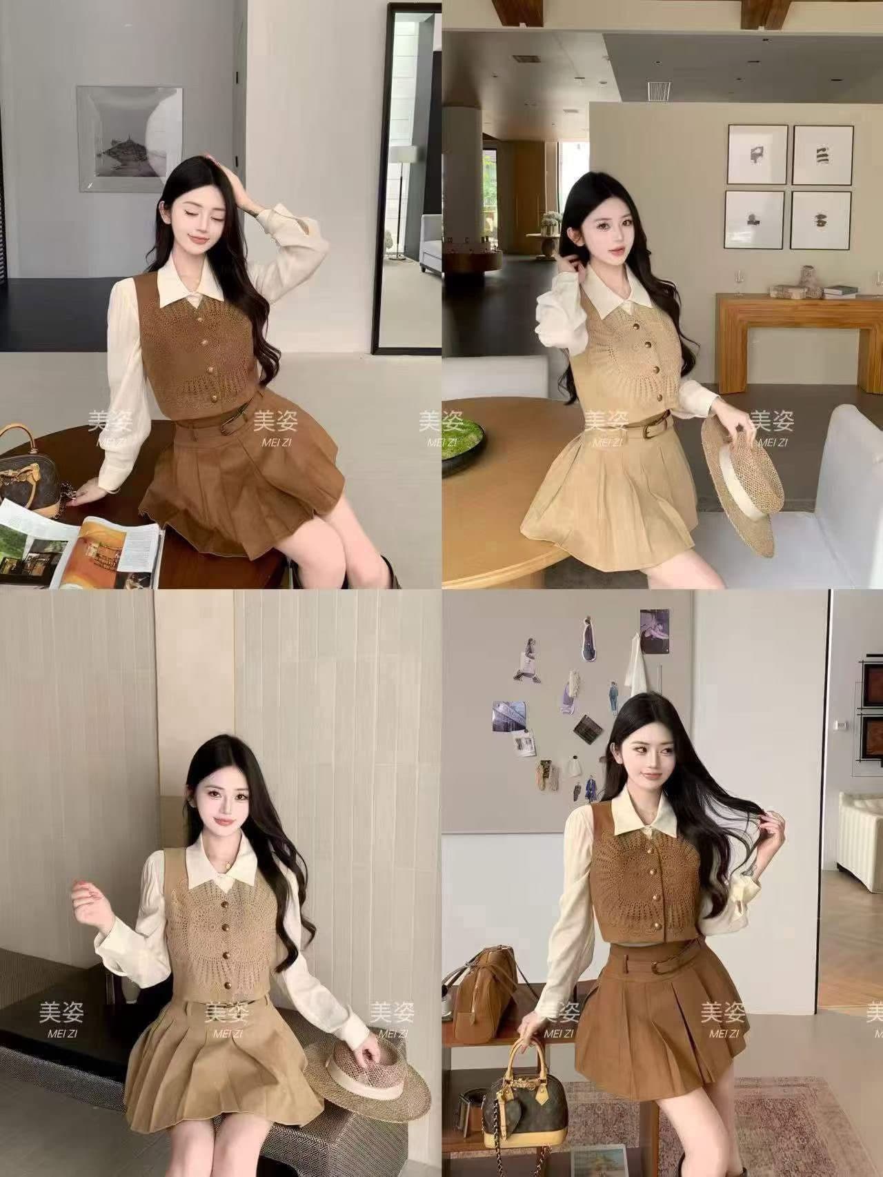 핑크색 새기다 꽃 마음 그림자 디자인 센스 레트로 스타일 홀로우 아웃 레이스 자수 자수 맨위 세트 캐주얼 상세 이미지 3