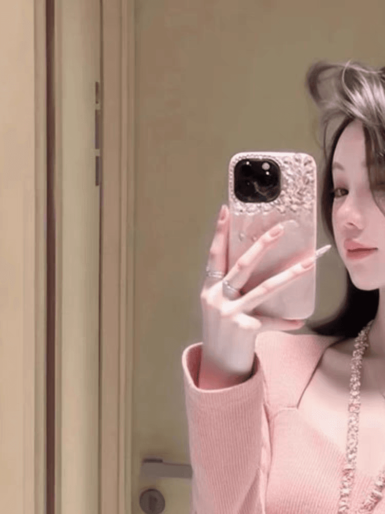 프랑스식 부드러운 바람 핑크색 광장 칼라 쇄골 긴팔 기본 셔츠 여성 가을 몸매 가꾸기 슬림해 보이는 고급 센스 아름다운 맨위 상세 이미지 3