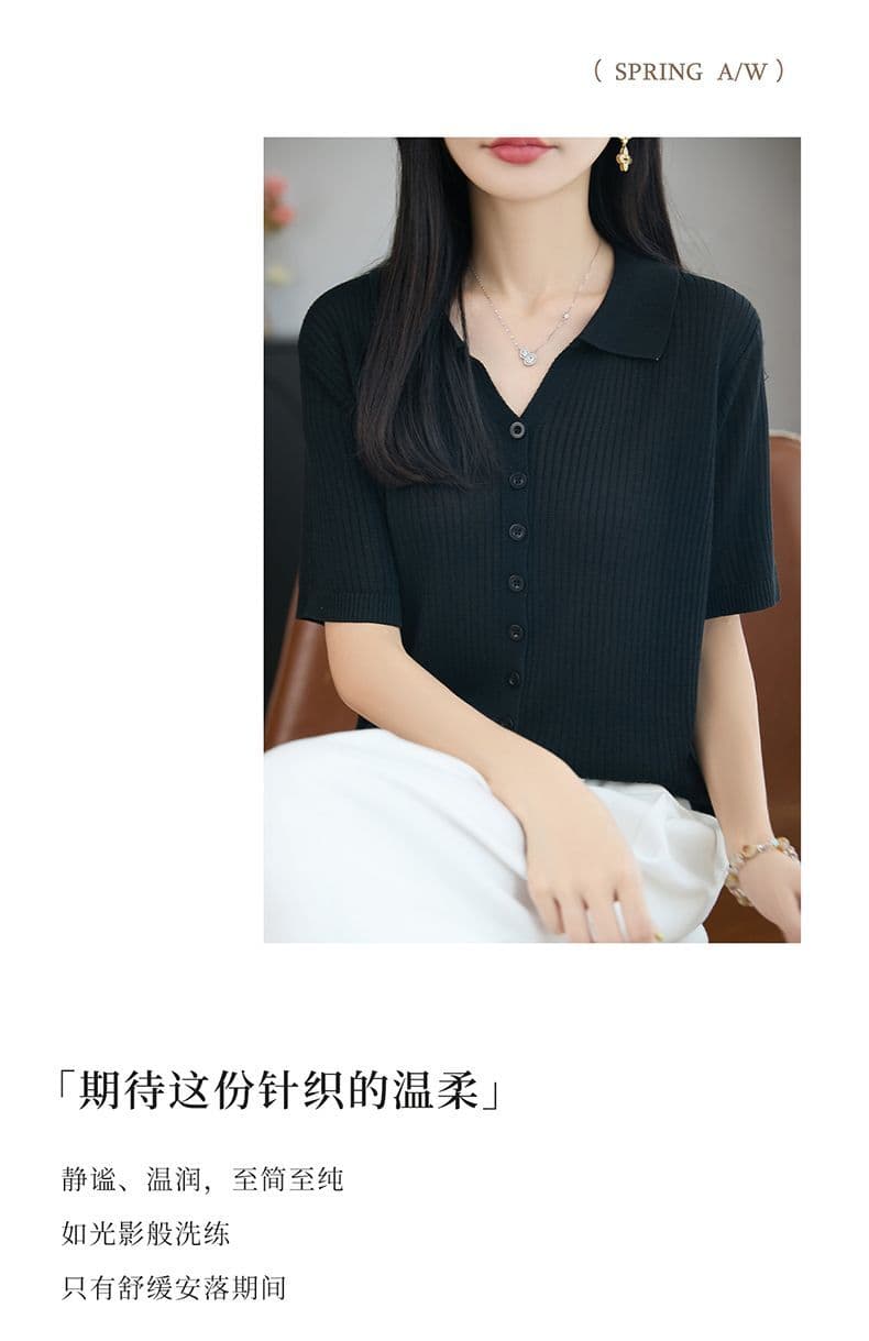 여름 새로운 폴로 칼라 주간 실크 아마 오픈 가디건 외부 가져 가라. 얇은 스타일 구덩이 기사 반팔 연령 감소 슬림해 보이는 표지 고기 캐주얼 맨위 상세 이미지 25