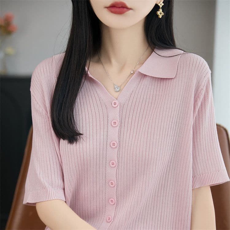 여름 새로운 폴로 칼라 주간 실크 아마 오픈 가디건 외부 가져 가라. 얇은 스타일 구덩이 기사 반팔 연령 감소 슬림해 보이는 표지 고기 캐주얼 맨위 상세 이미지 41