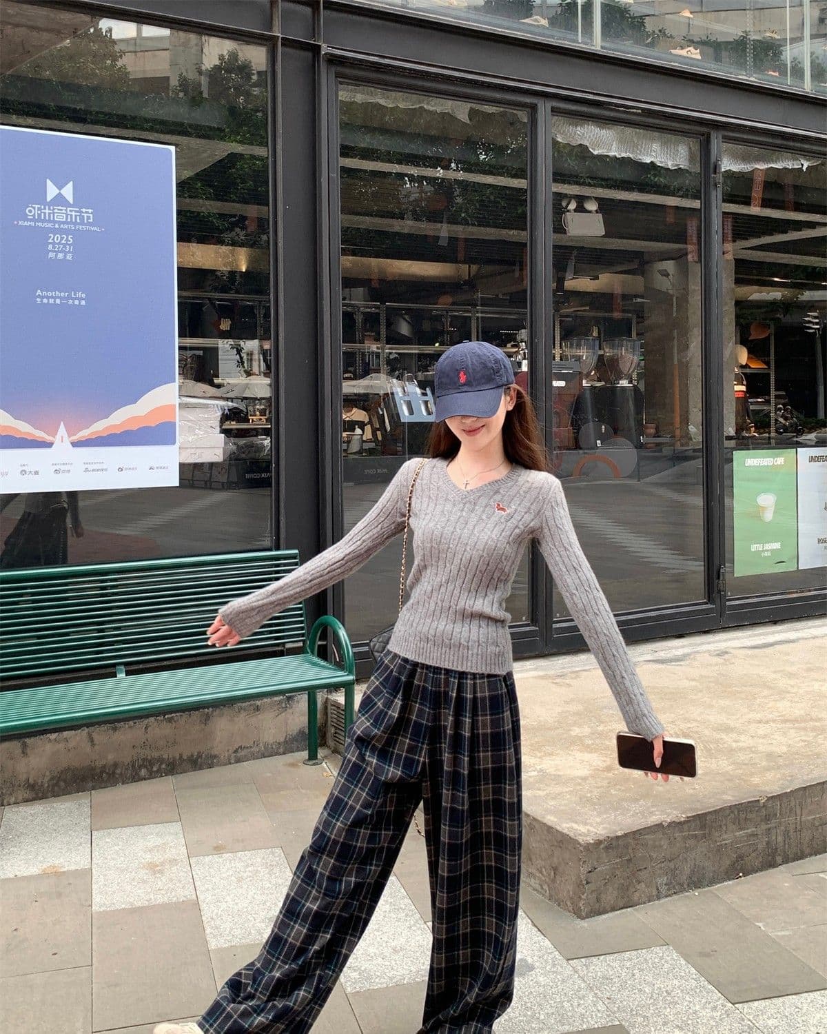 가을 겨울 한국 스타일 꽈배기 V넥 자수 디자인 센스 몸매 가꾸기 부드러운 찹쌀 인사이드 가져 가라. 기본 셔츠 고급 니트 스웨터 맨위 상세 이미지 32