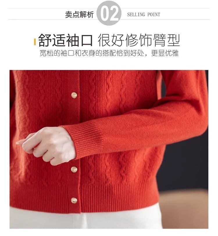 봄 가을 패션 루즈핏 외국 가스 스웨터 여자 폴로 칼라 니트 스웨터 새로운 품격 연령 감소 니트 스웨터 여성 셔츠 오픈 가디건 상세 이미지 18