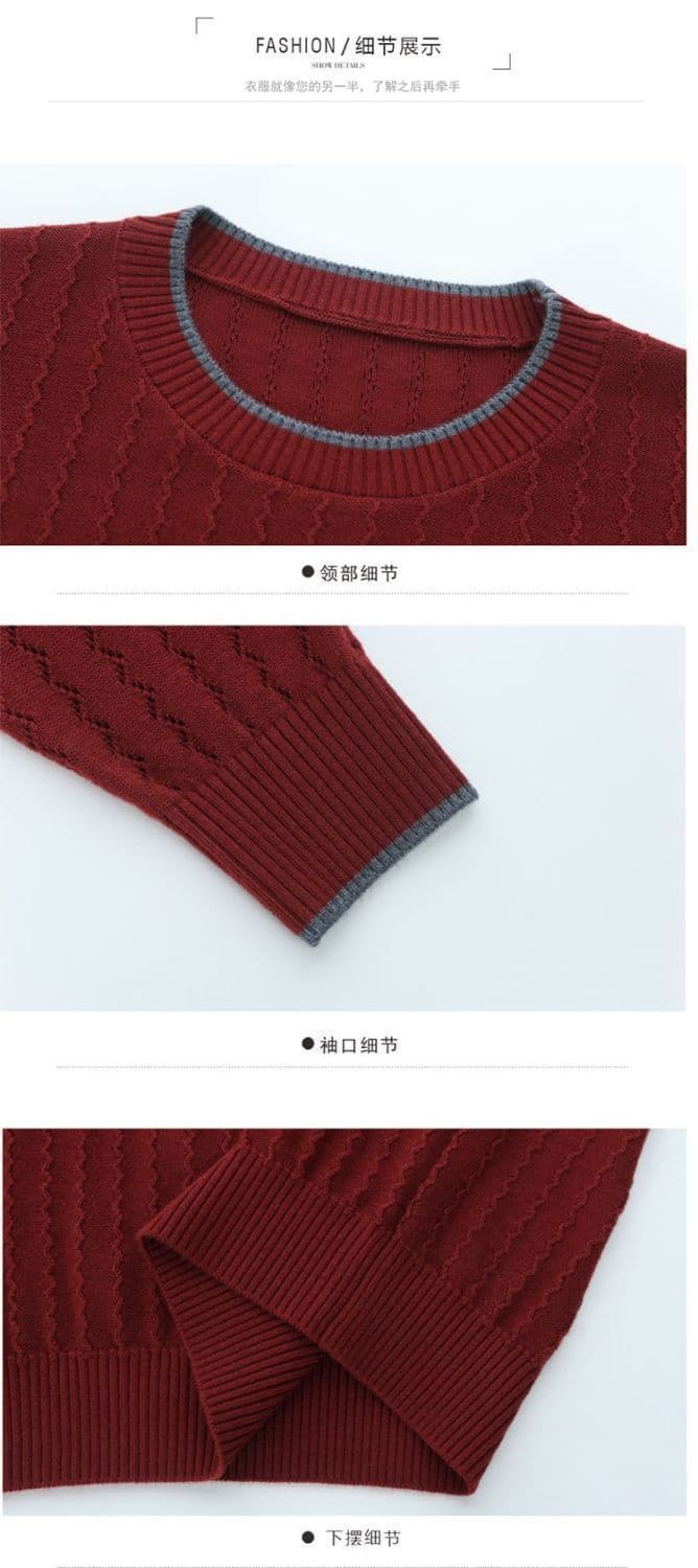 카디건 여성 가을 겨울 라운드 넥 인사이드 가져 가라. 기본 셔츠 루즈핏 외국 가스 연령 감소 니트 스웨터 긴팔 풀오버 양모 스웨터 상세 이미지 34