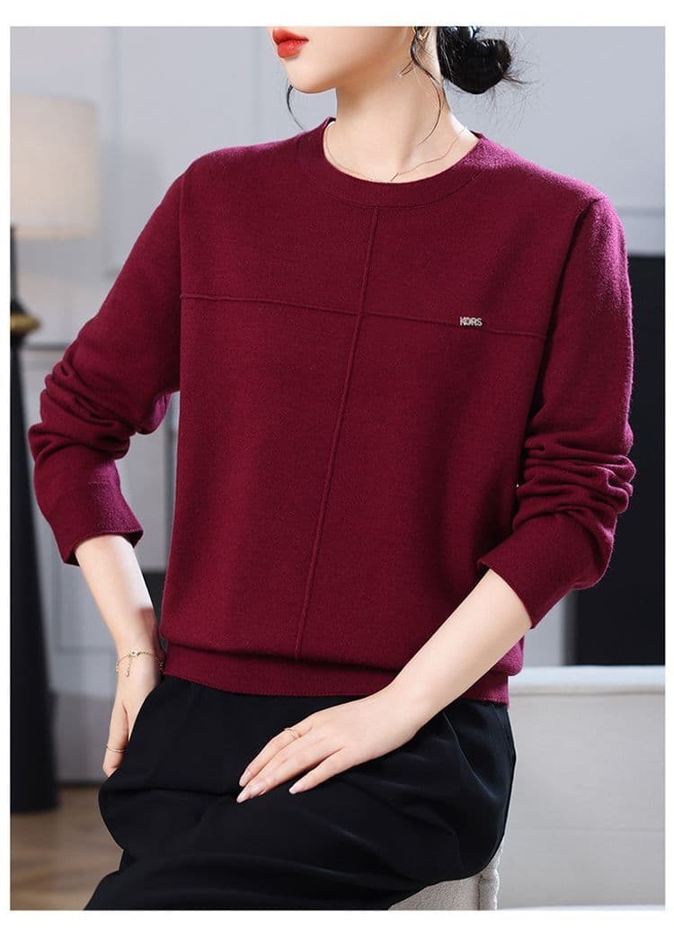 라운드 넥 니트 스웨터 카디건 가을 겨울 긴팔 새로운 루즈핏 연령 감소 슬림해 보이는 외국 가스 다용도 예쁜 스웨터 맨위 상세 이미지 15