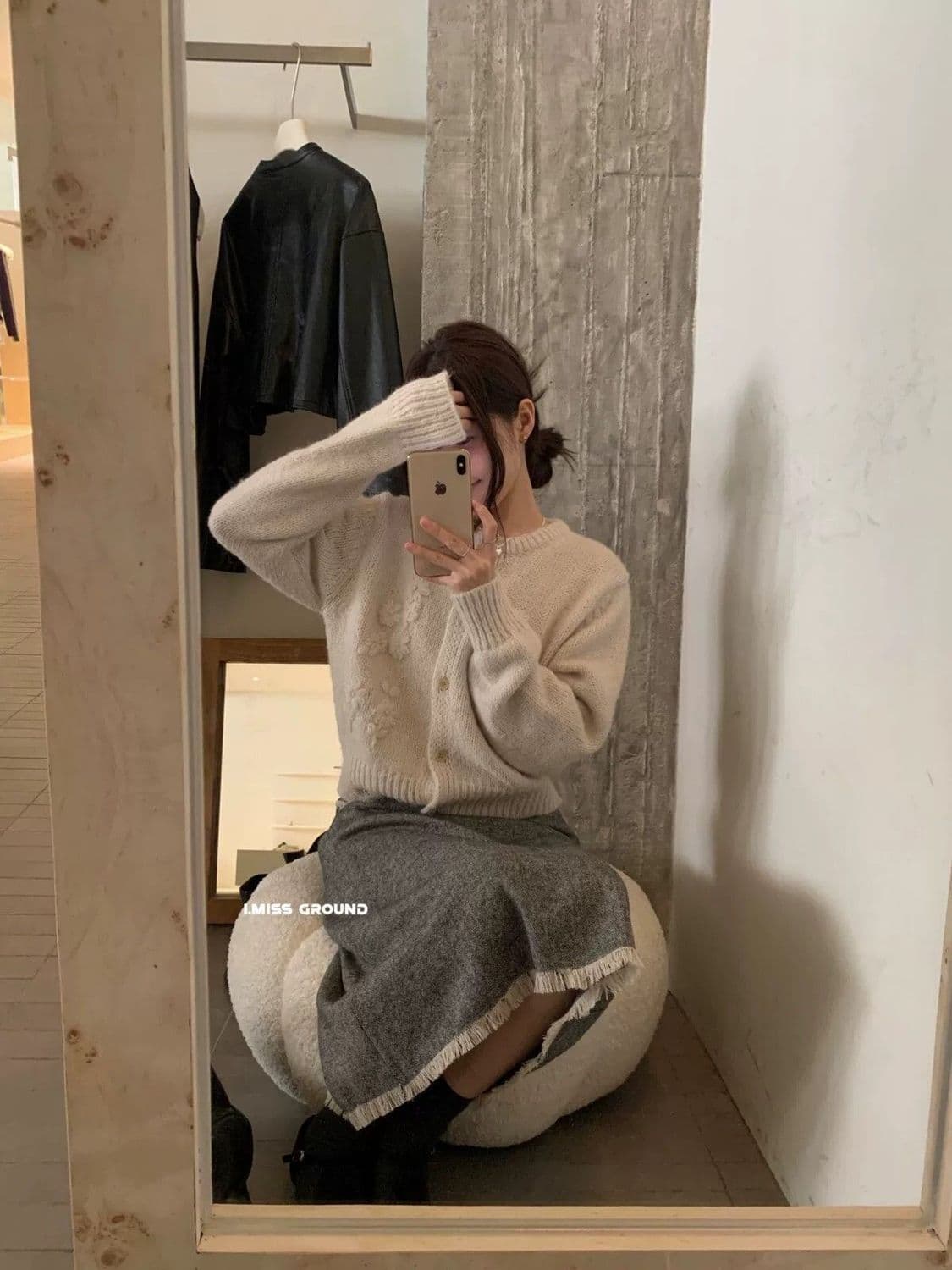 한국 chic 레트로 자수 꽃 달콤함 두꺼운 니트 오픈 가디건 여성 봄 가을 Chic 품격 스웨터 여성 코트 상세 이미지 13
