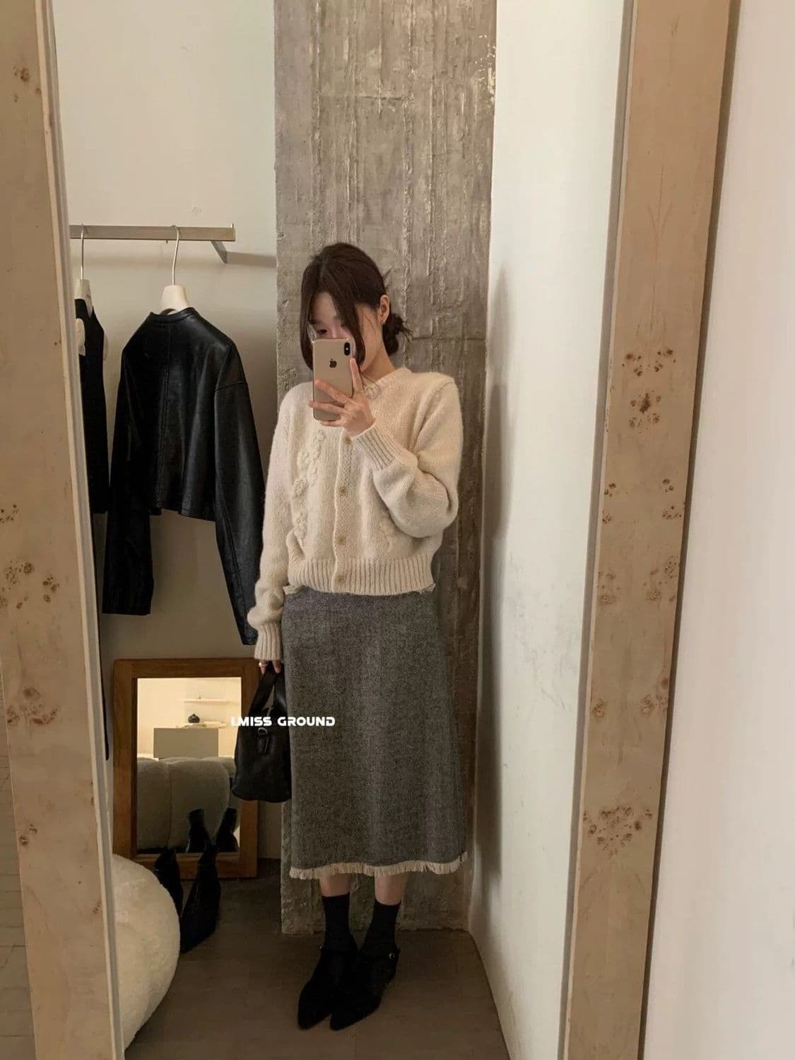 한국 chic 레트로 자수 꽃 달콤함 두꺼운 니트 오픈 가디건 여성 봄 가을 Chic 품격 스웨터 여성 코트 상세 이미지 14
