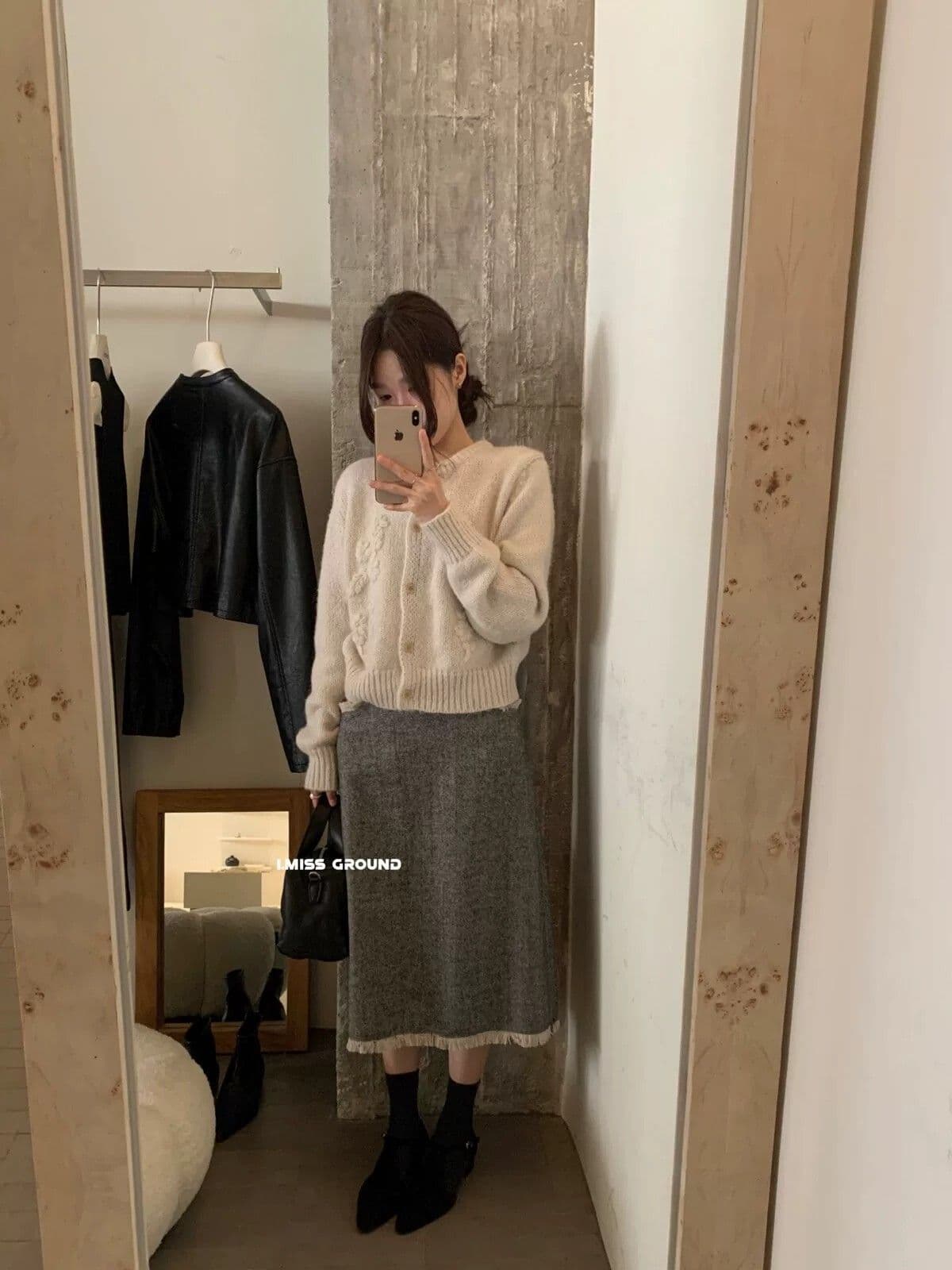 한국 chic 레트로 자수 꽃 달콤함 두꺼운 니트 오픈 가디건 여성 봄 가을 Chic 품격 스웨터 여성 코트 상세 이미지 20