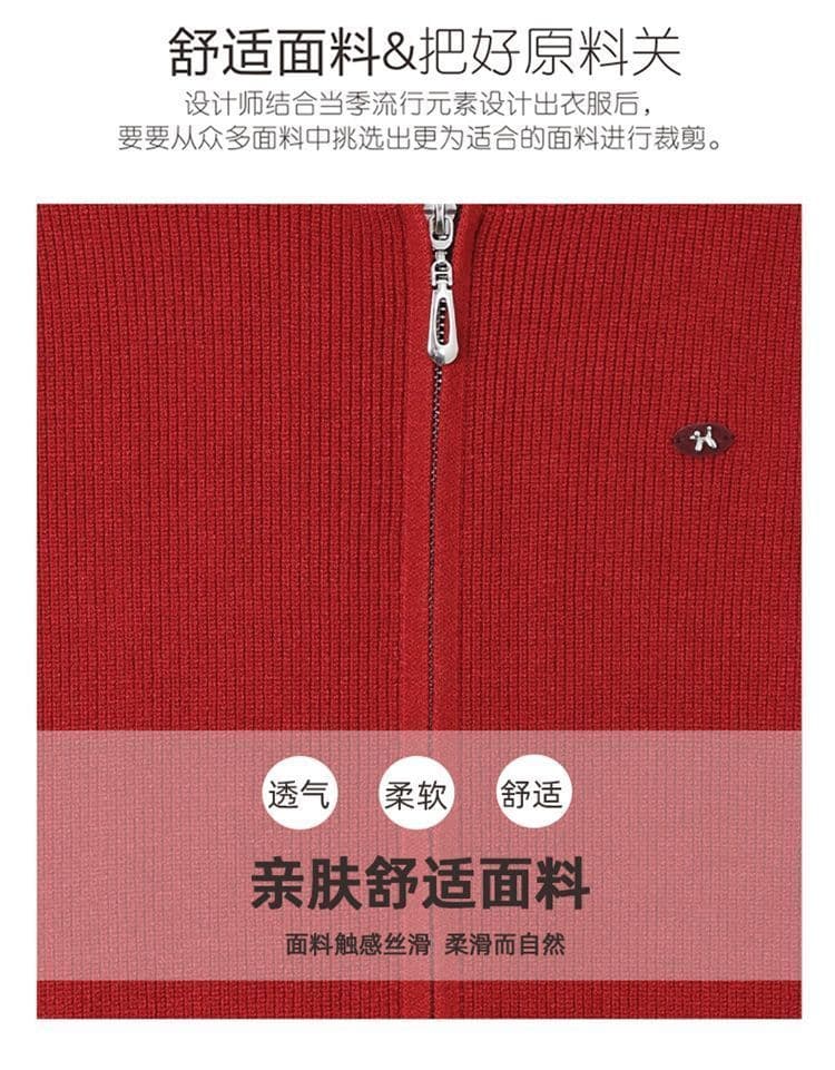 봄 가을 새로운 단색 후드 니트 카디건 오픈 가디건 외국 가스 엄마 쇼트 스타일 재킷 더블 지퍼 스웨터 외부 가져 가라. 상세 이미지 4
