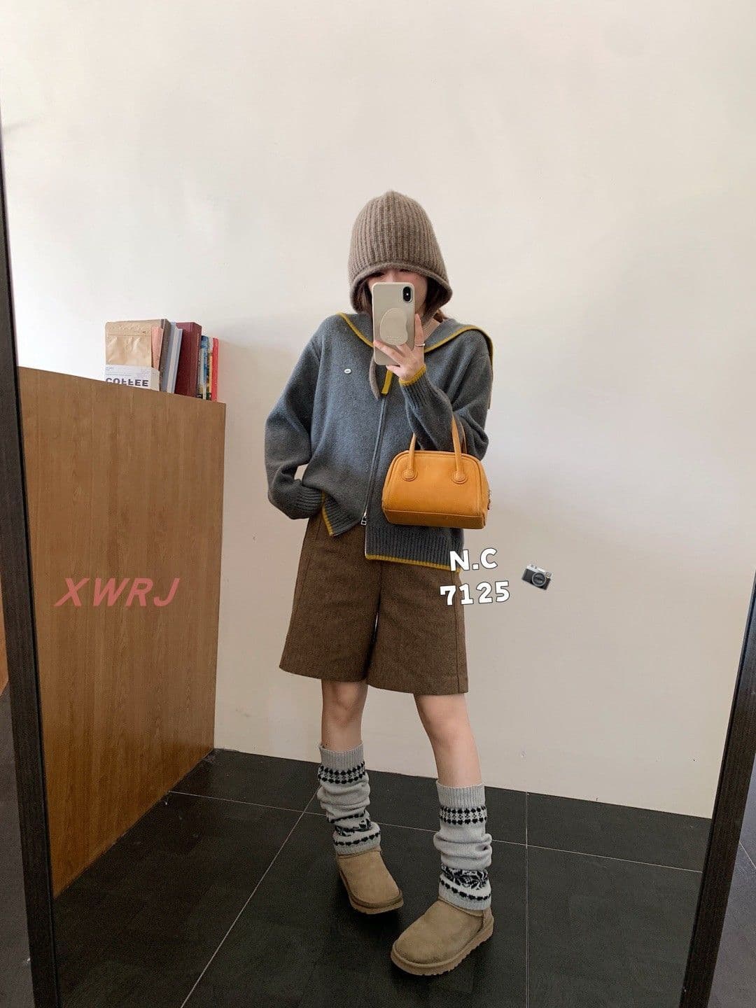 가을 의상 새로운 여성 한국 스타일 루즈핏 패션 달콤함 해군 칼라 스웨터 오픈 가디건 다용도 캐주얼 스웨터 코트 맨위 상세 이미지 25