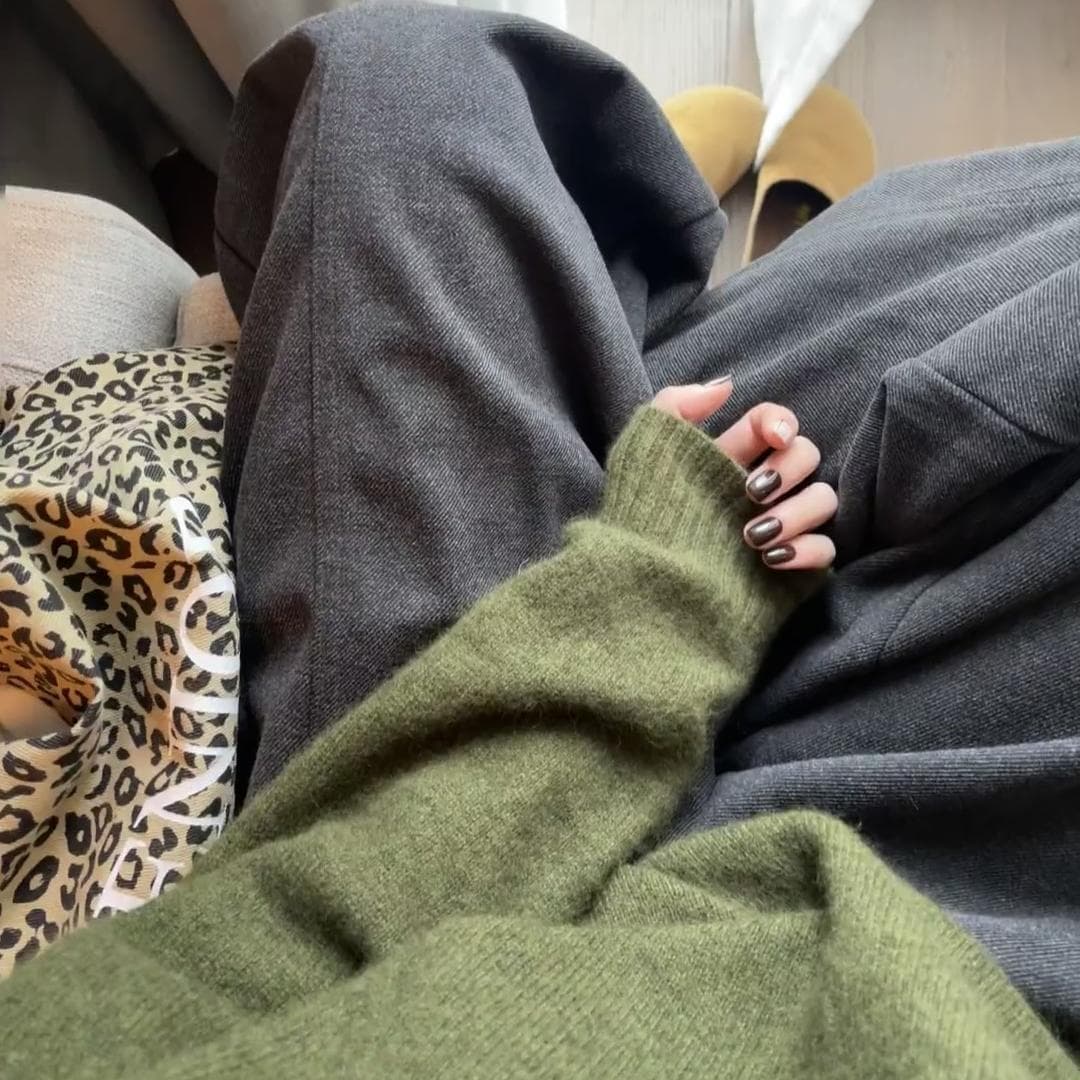 레트로 문예 스웨터 여자 가을 겨울철 인사이드 가져 가라. 기본 셔츠 새로운 느긋한 고급 센스 루즈핏 니트 맨위 여성 상세 이미지 8
